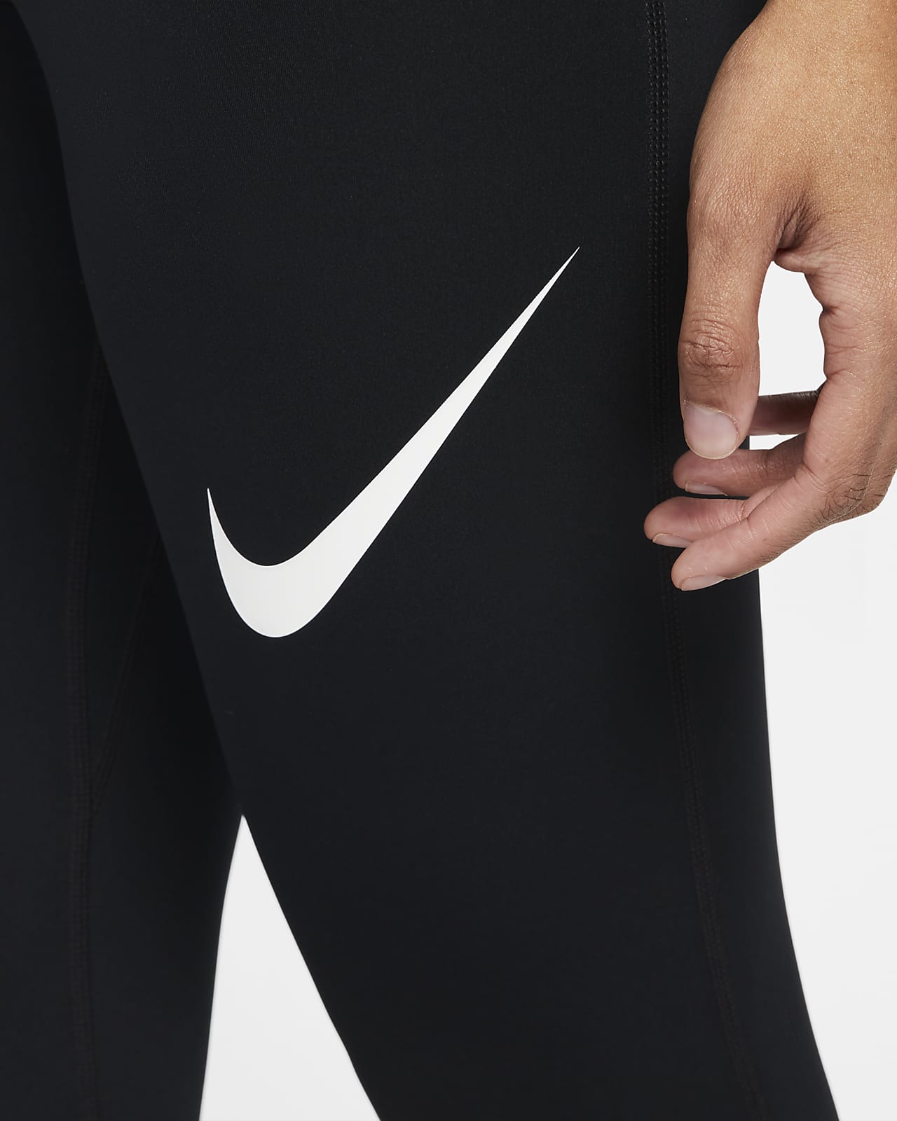 Nike Pro Women's Mid-Rise Mesh-Panelled Training Leggings. Nike LU