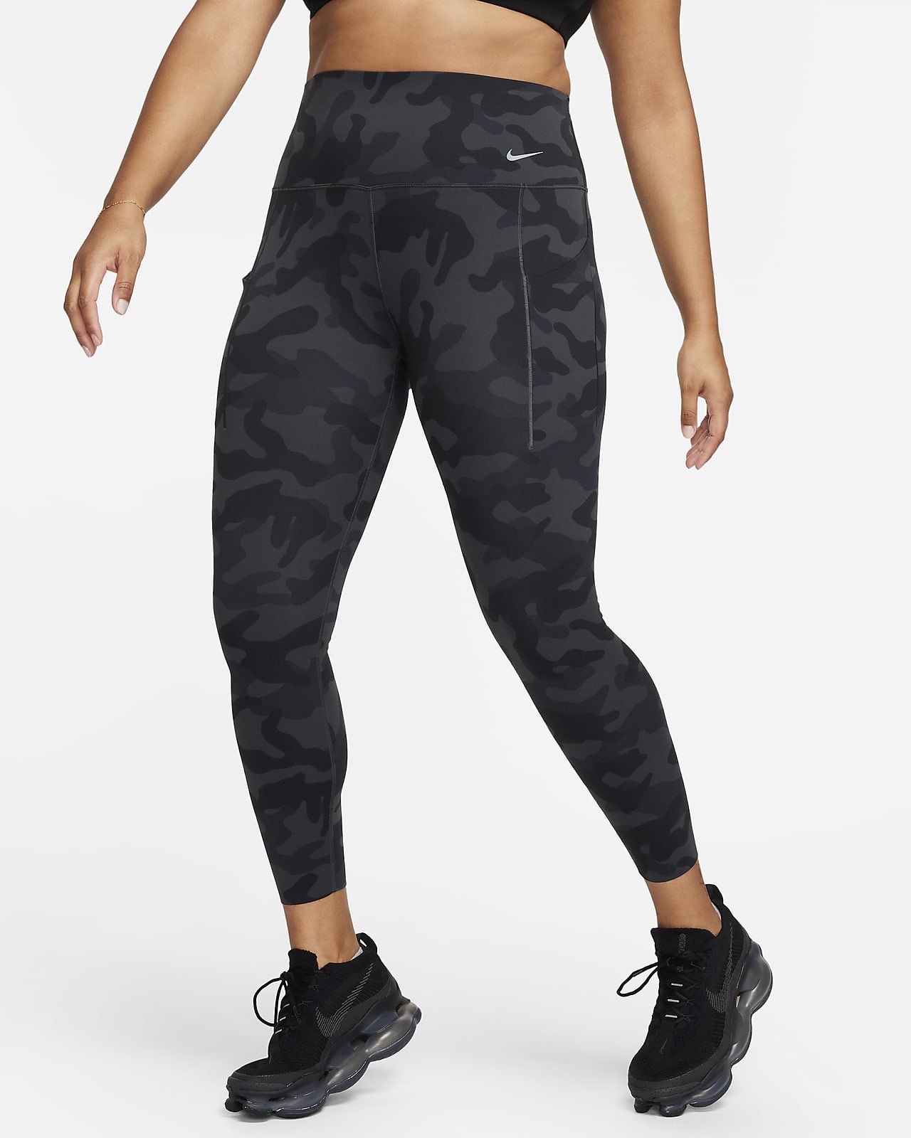 Nike Universa Women's Medium-Support High-Waisted 7/8 Camo Leggings with  Pockets