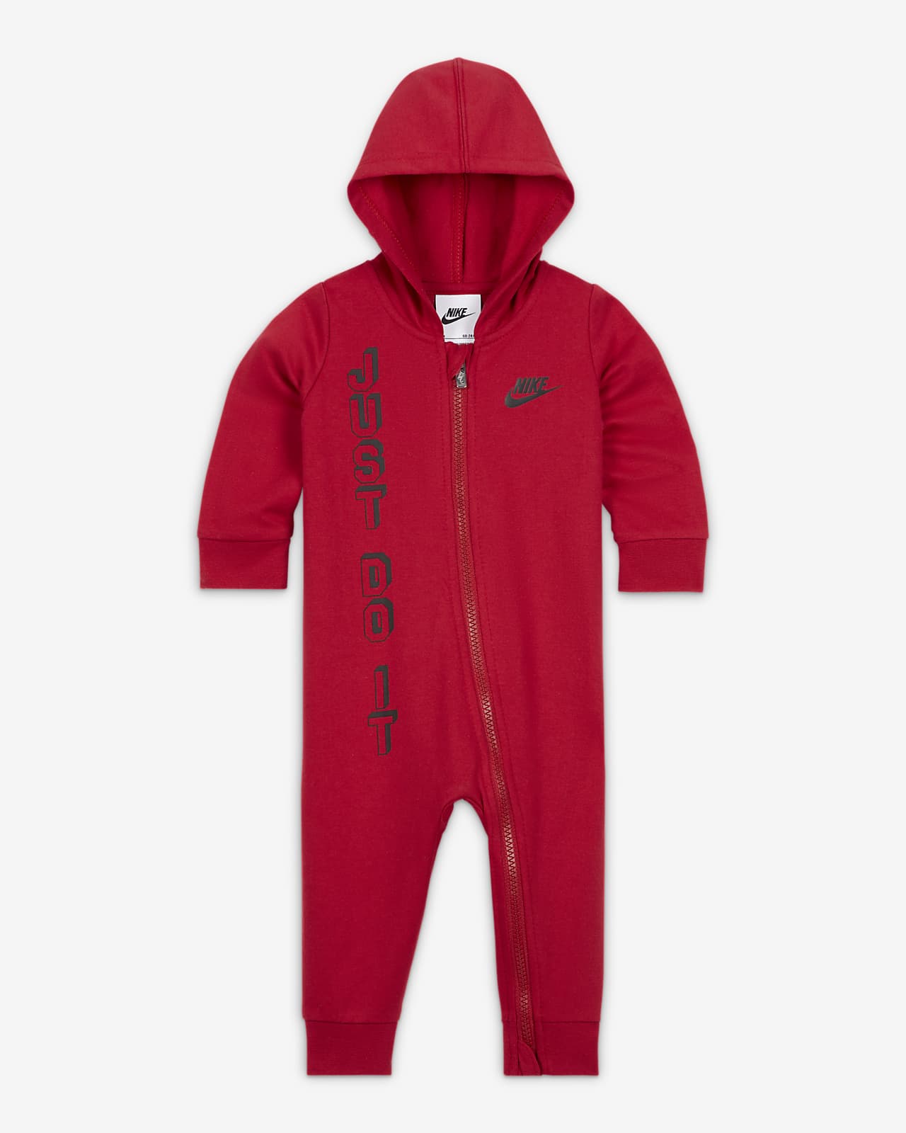 enkel en alleen Neuken Erfenis Nike Sportswear Club Fleece Baby (3-9M) Hooded Coverall. Nike.com