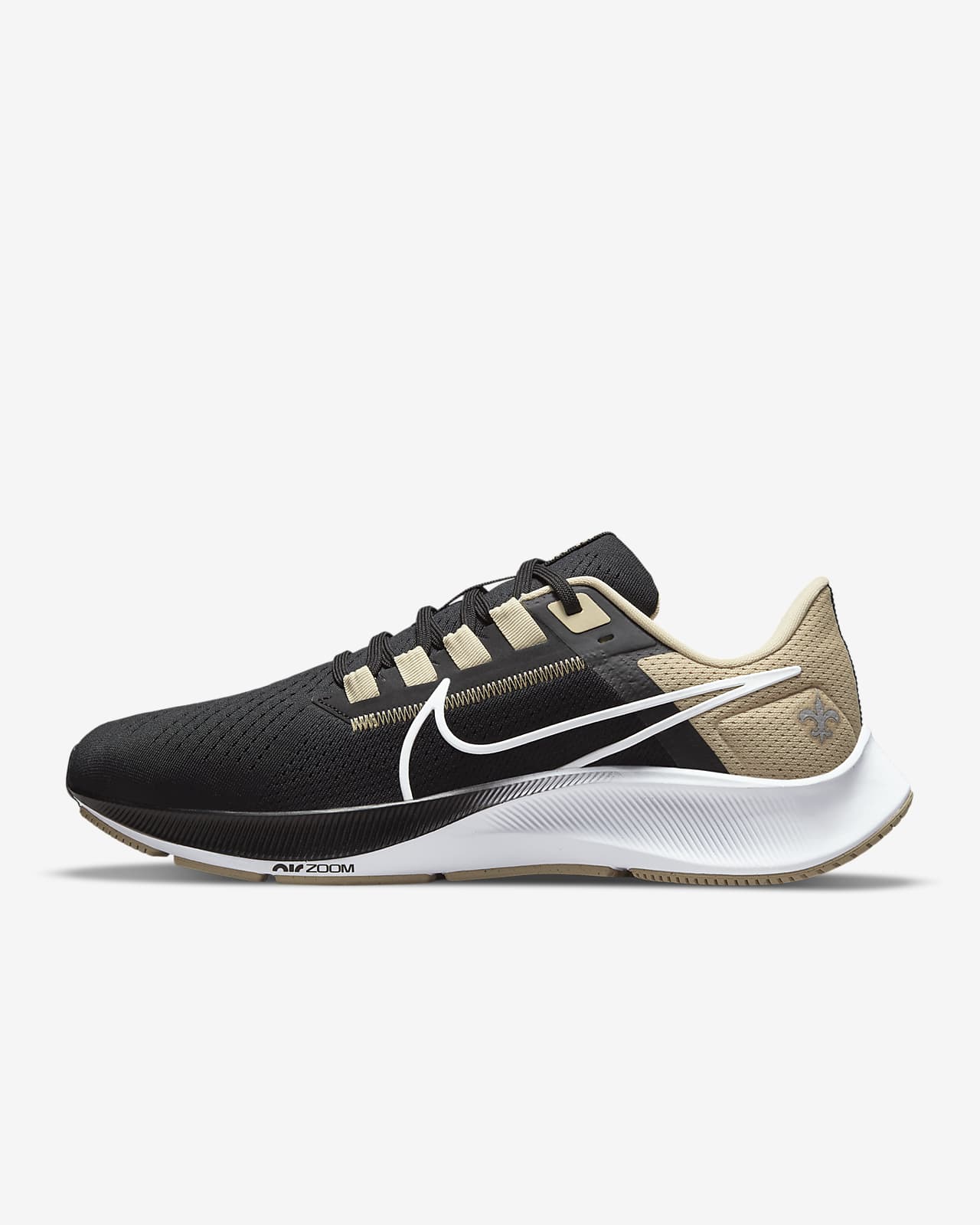 Nike Air Zoom Pegasus 38 (NFL New Orleans Saints) Men's Running Shoe