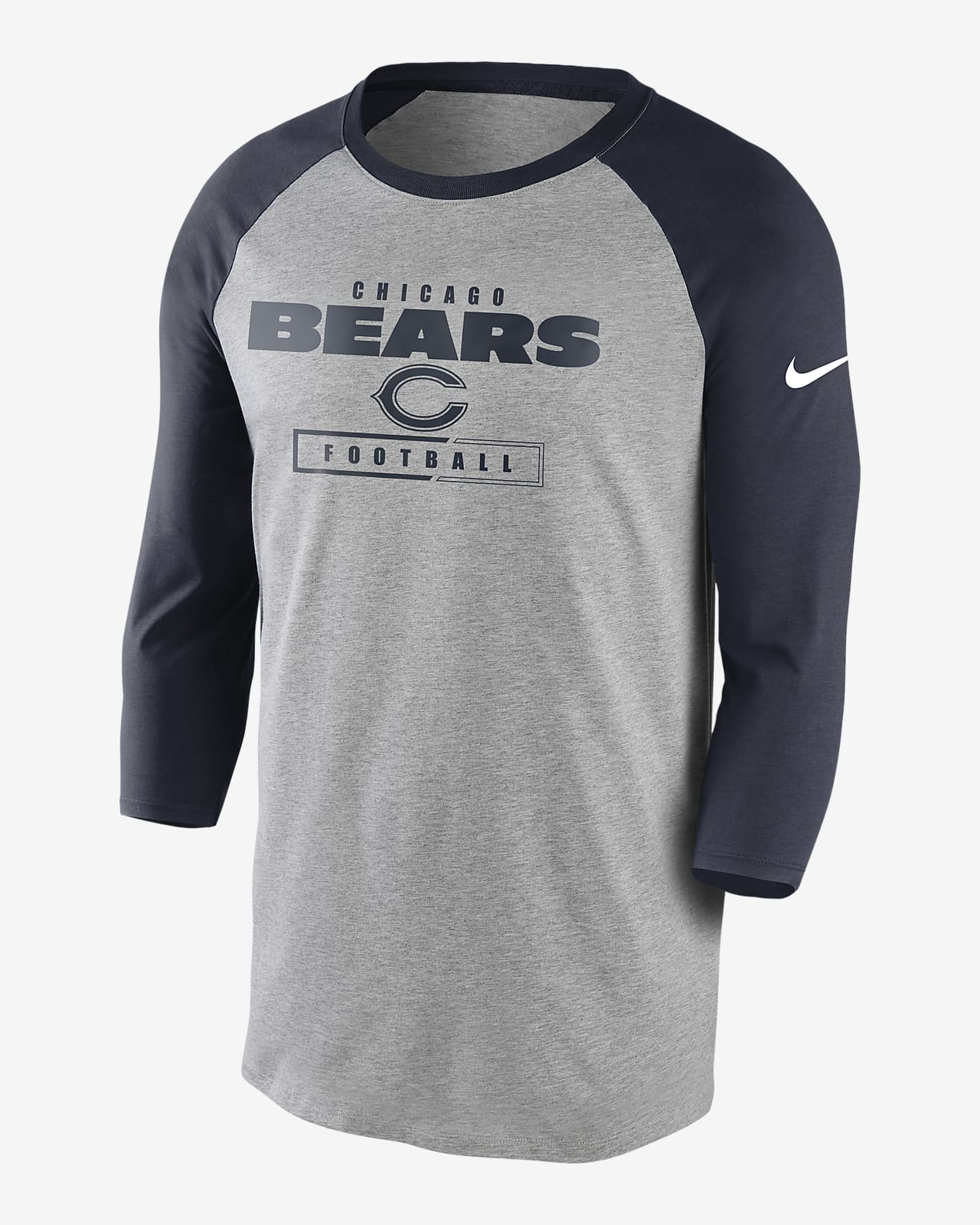 Nike Wordmark Raglan (NFL Bears) Men's 