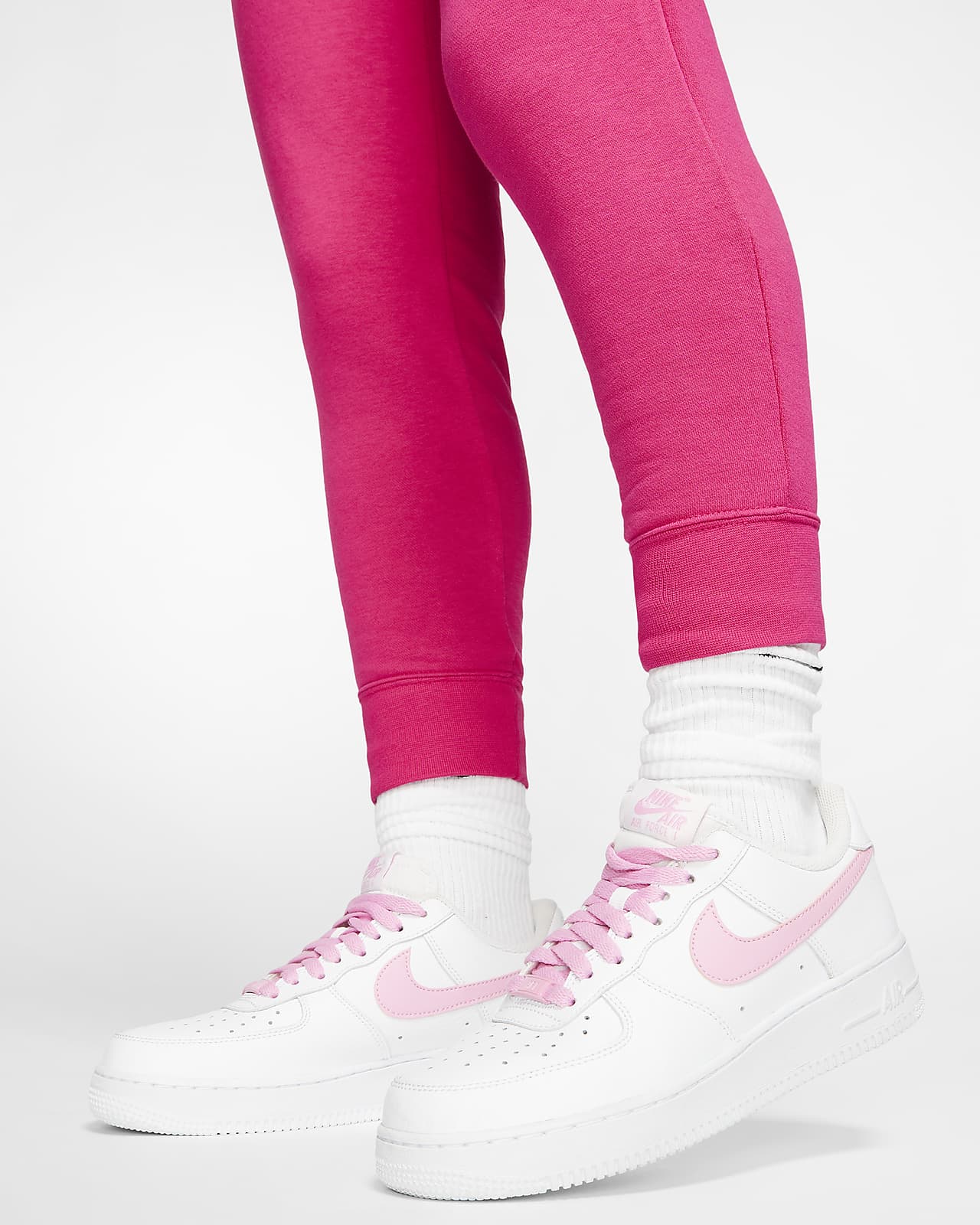 Nike Air Women's Mid-Rise Fleece Joggers. Nike SK