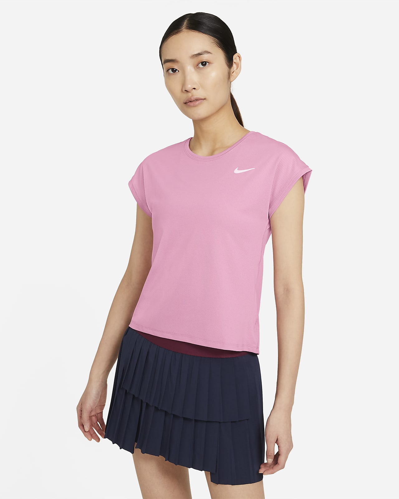 Nikecourt Dri Fit Victory Women S Short Sleeve Tennis Top Nike Hu