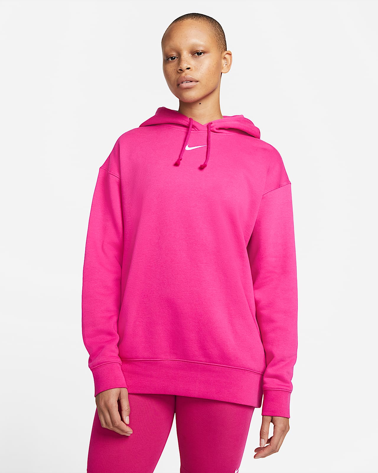 Sudadera con gorro de tejido Fleece tamaño oversized Nike Sportswear  Collection Essentials. Nike.com