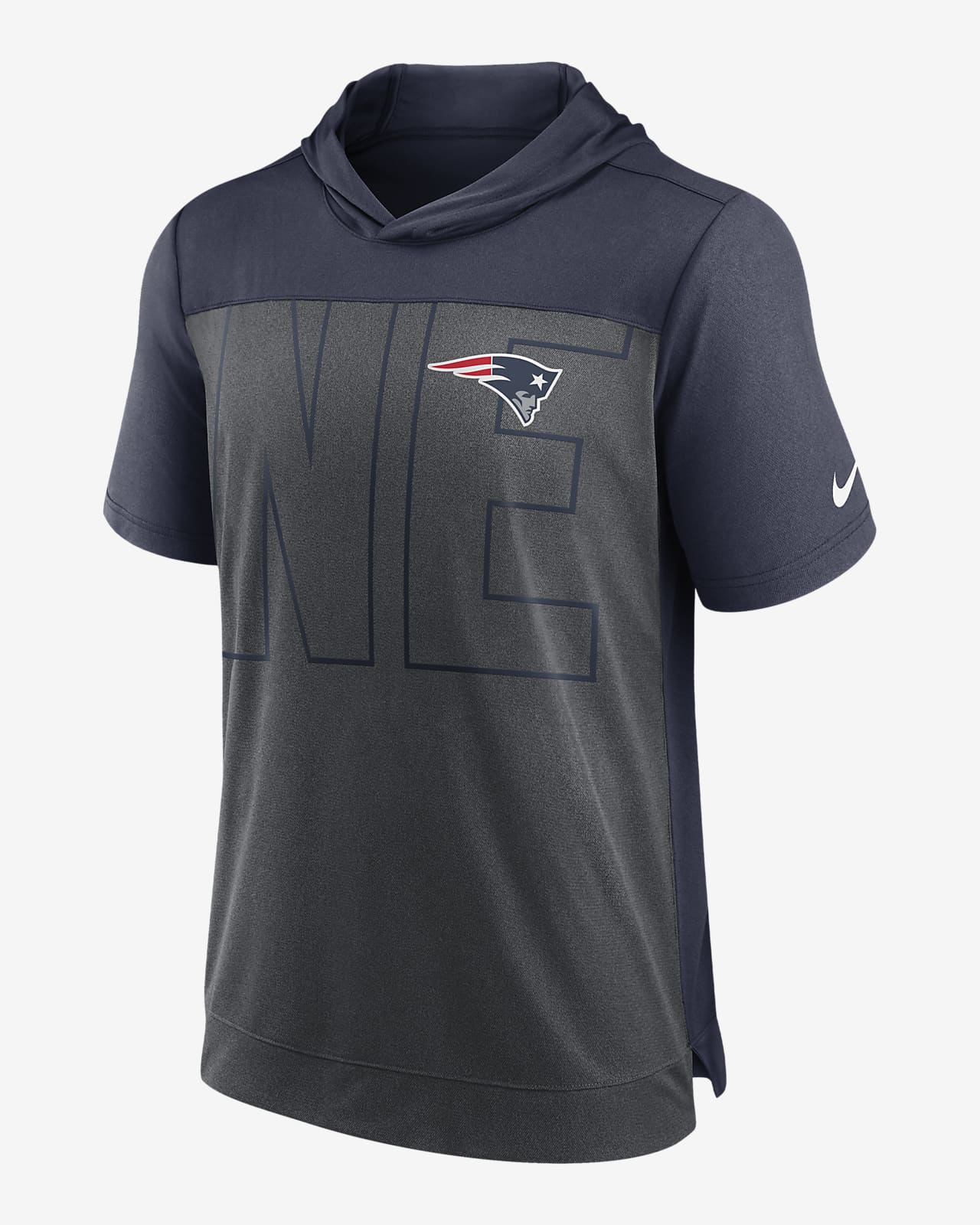 New England Patriots Sideline Men's Nike Dri-FIT NFL Long-Sleeve Hooded Top