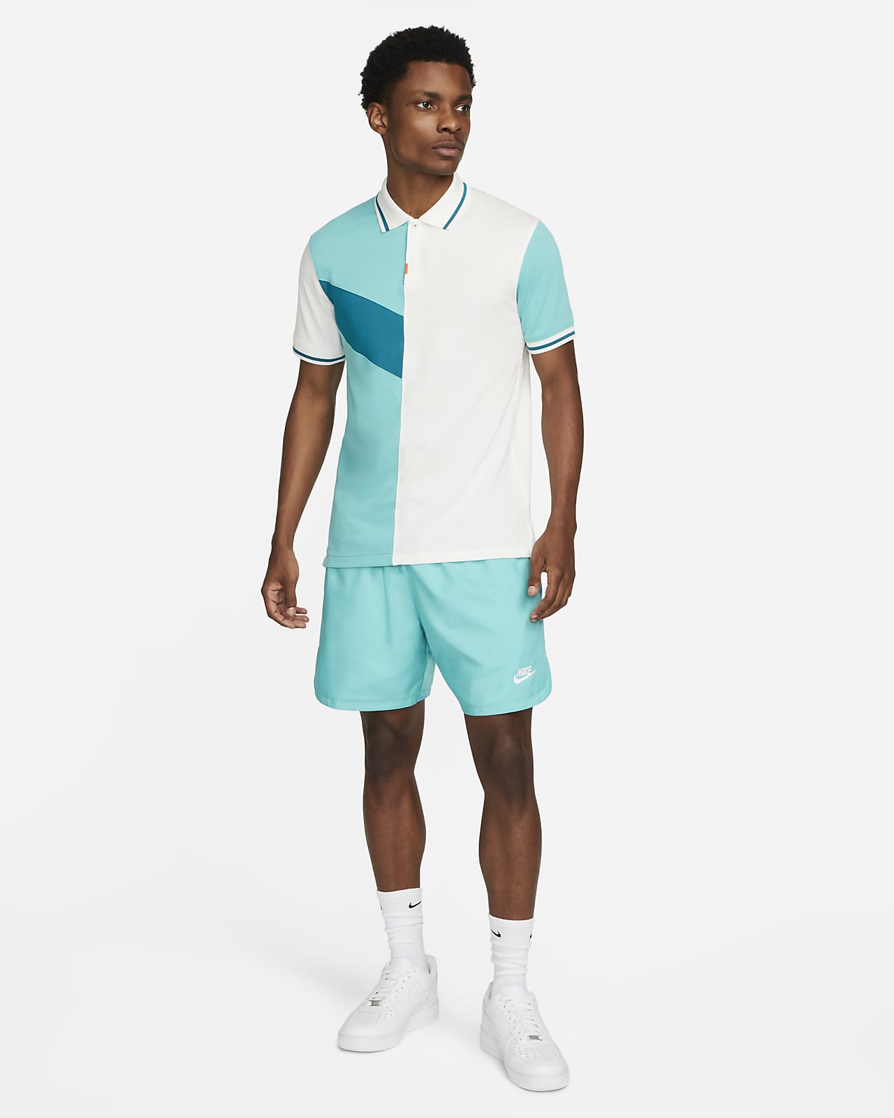 nike block colour shorts