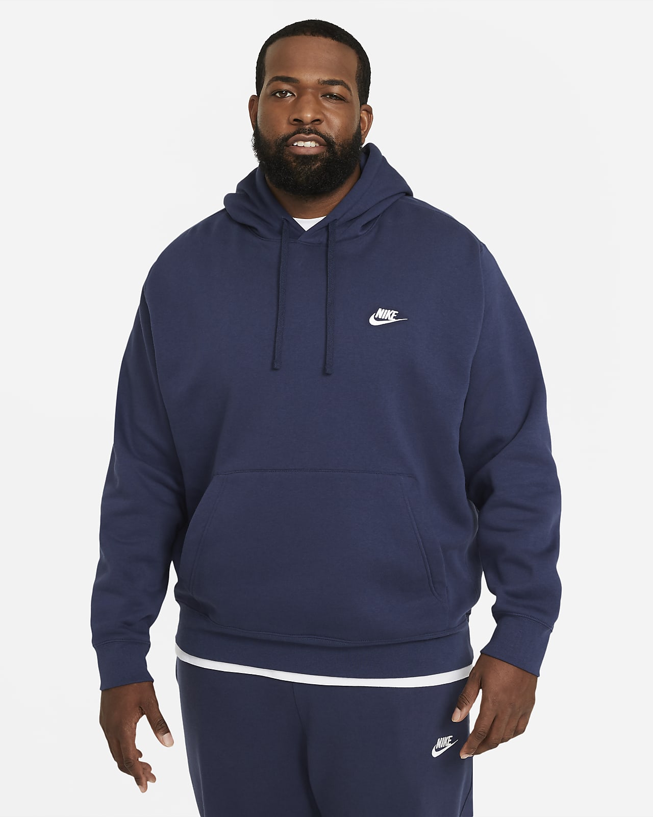 nike men's club fleece pullover hoodie