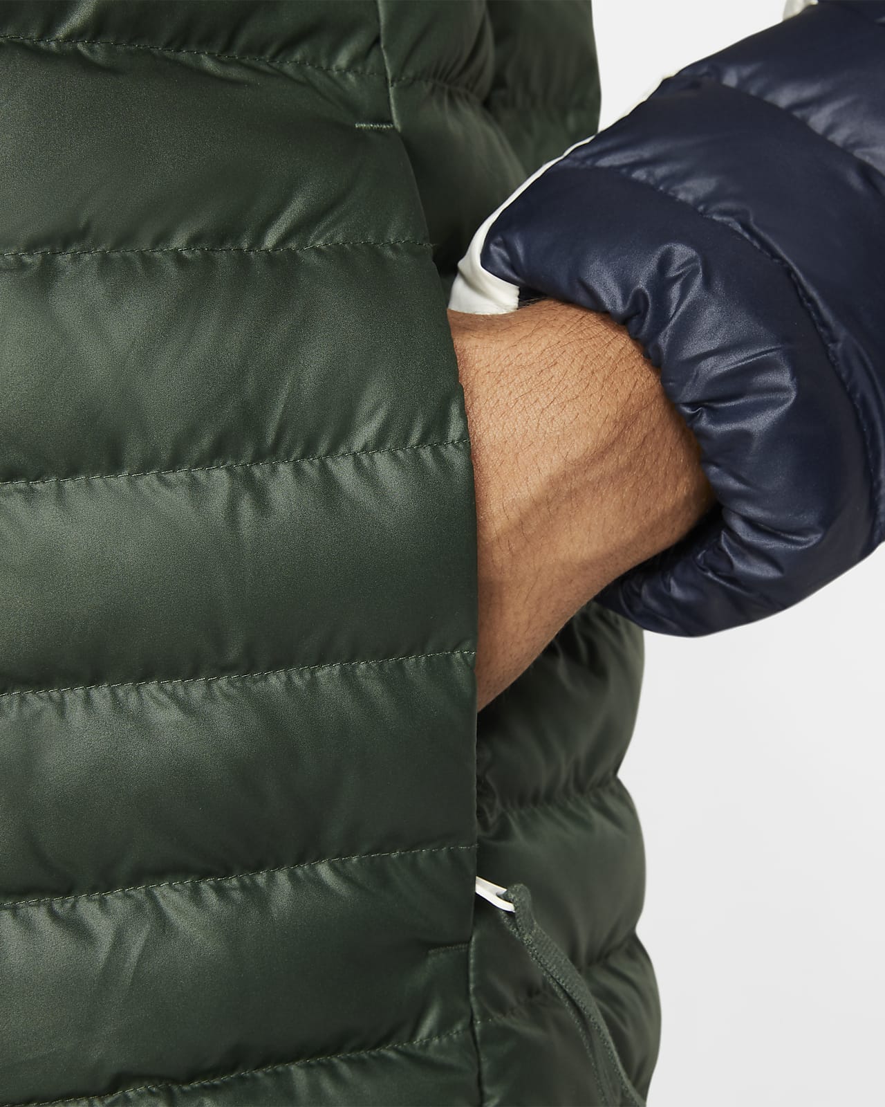nike polyfill blocked insulated puffer jacket