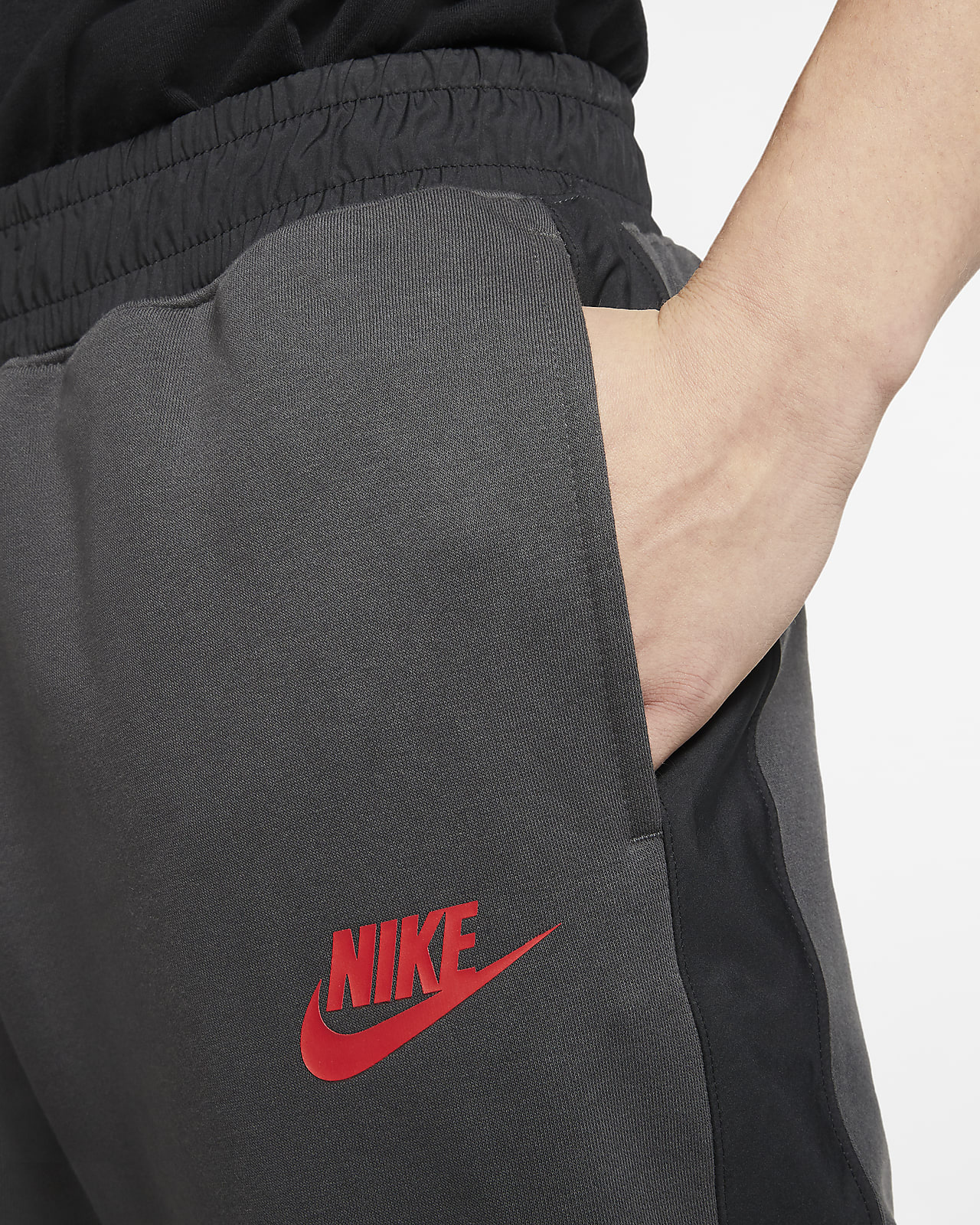 nike graphic tracksuit black