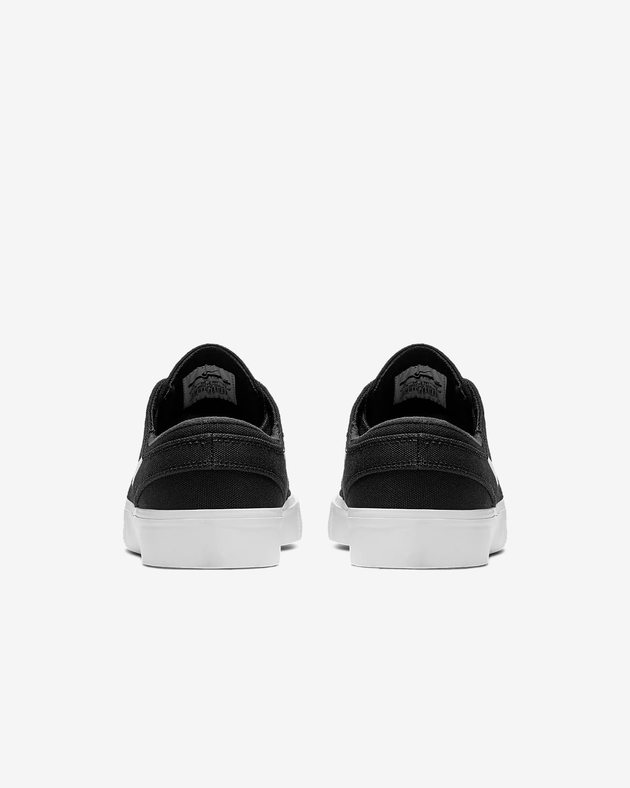 nike sb janoski rm black & white canvas skate shoes