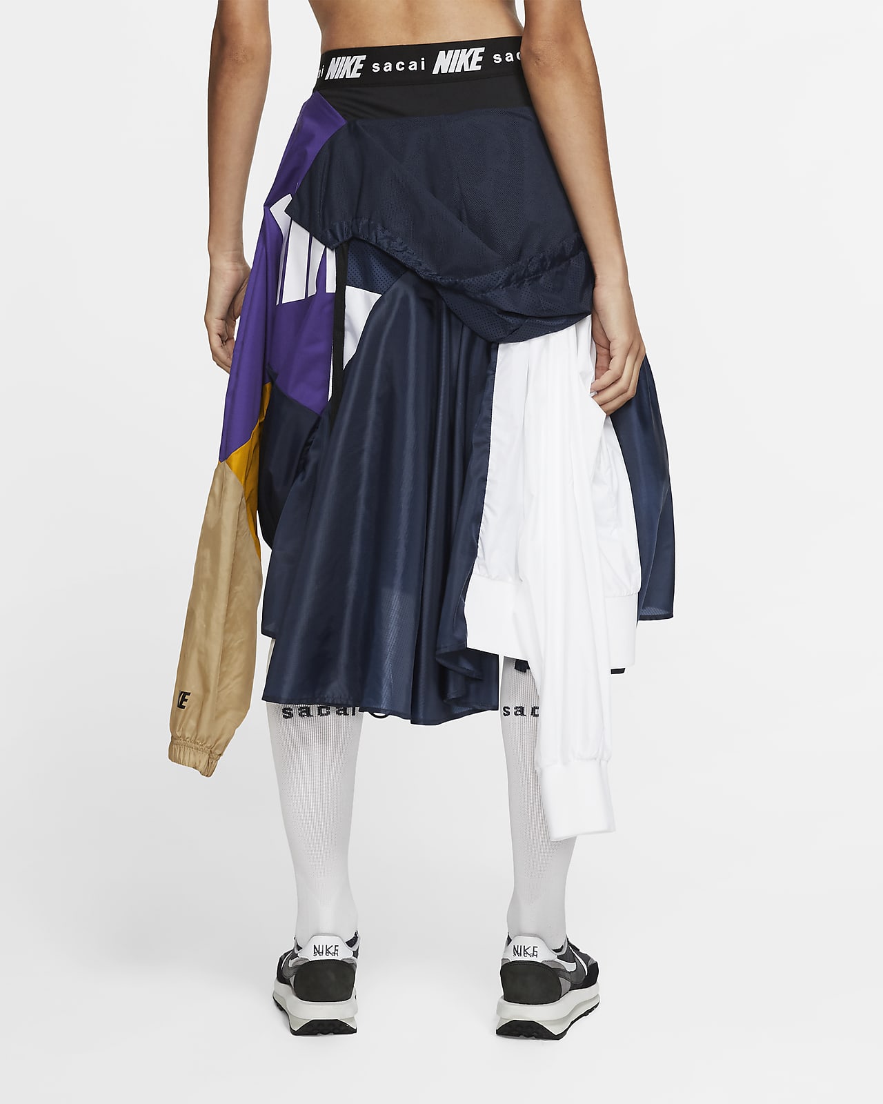 サカイ sacai プリーツ キュロットスカート 状態良し NIKE- 