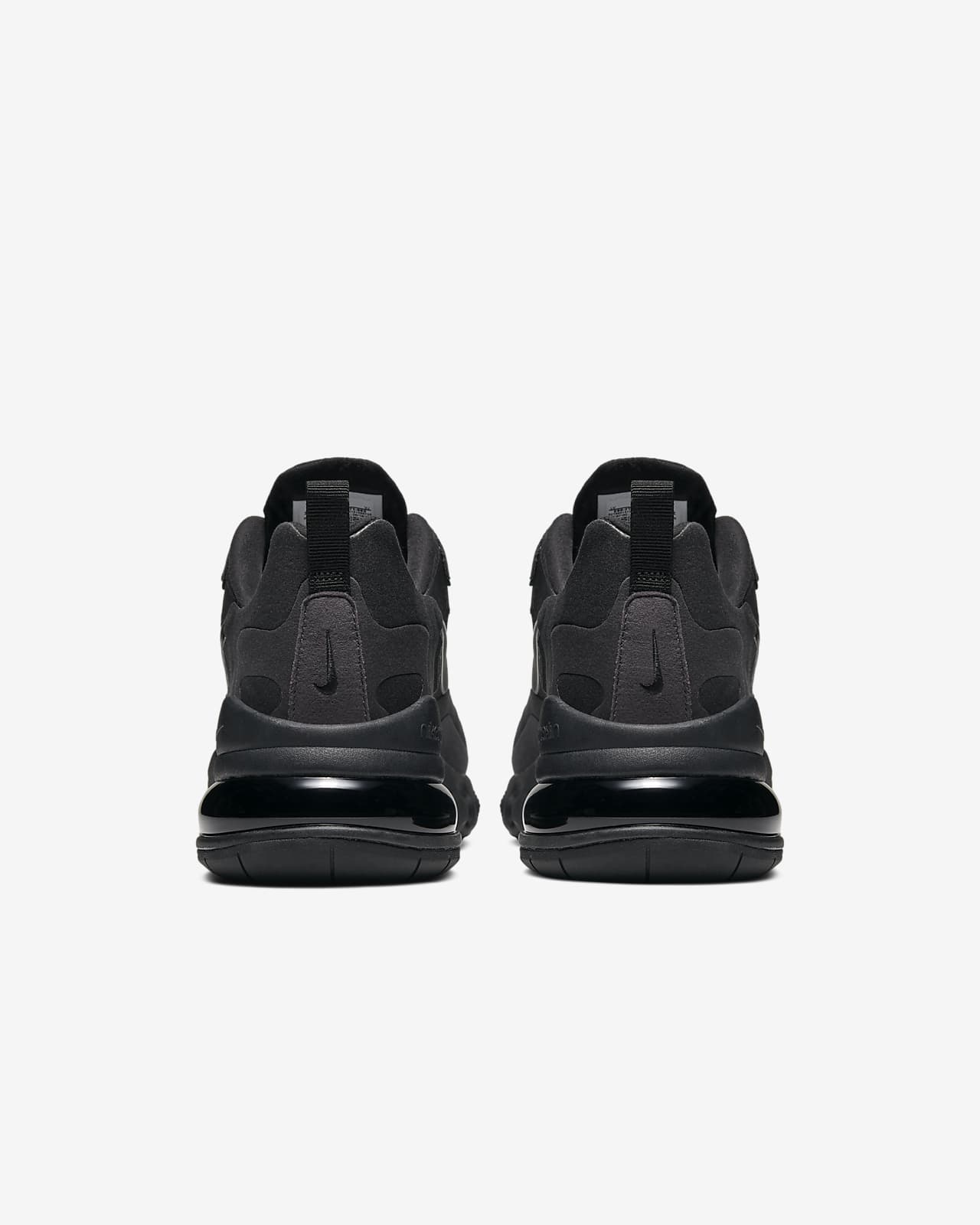 nike 270 react men's black