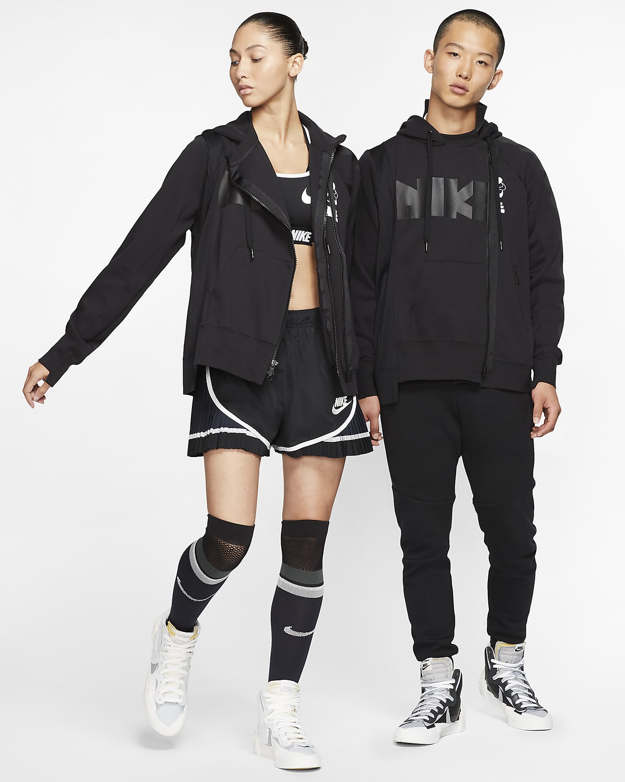 Nike x Sacai Double-Zip Hoodie. Nike ID