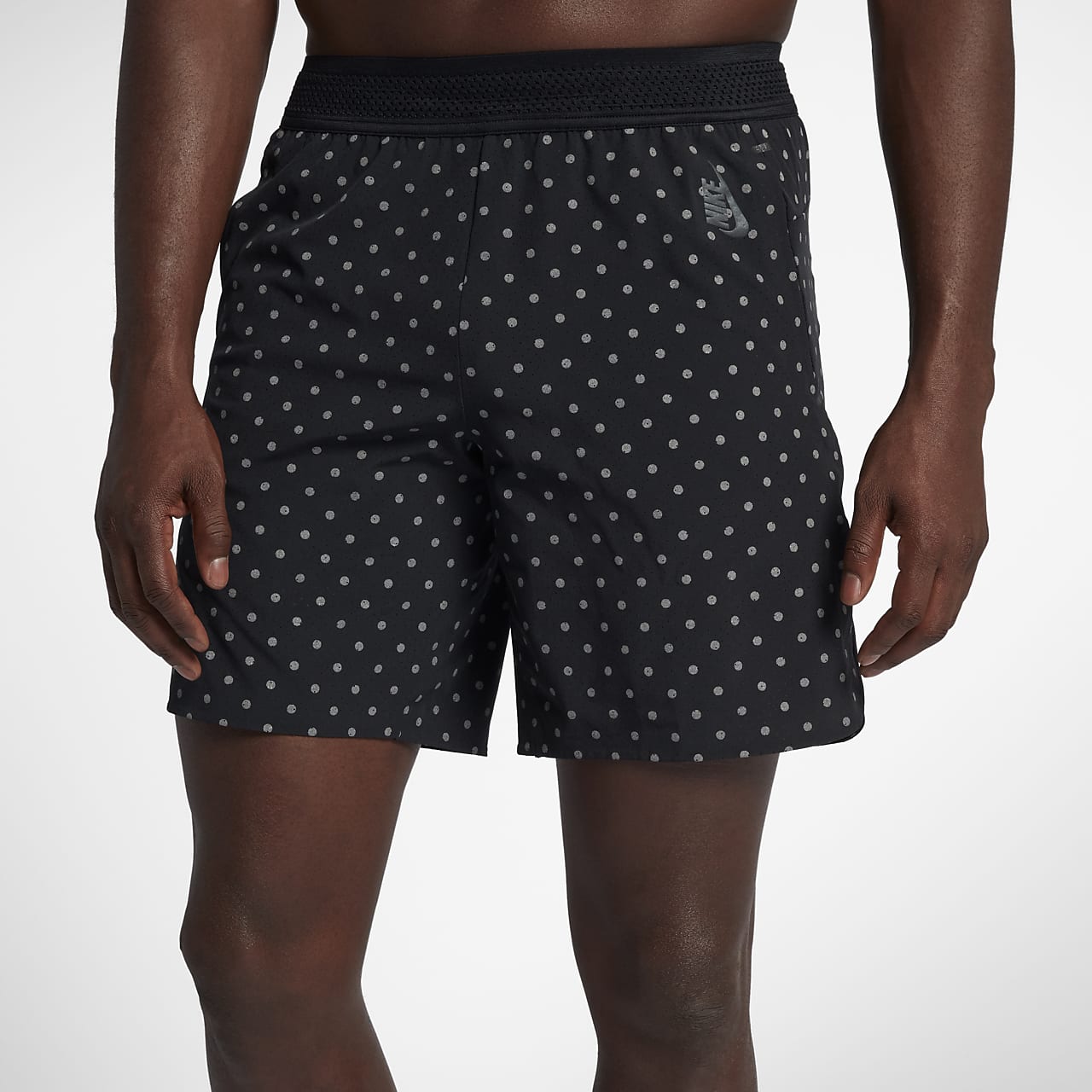 nike shorts with nike all over