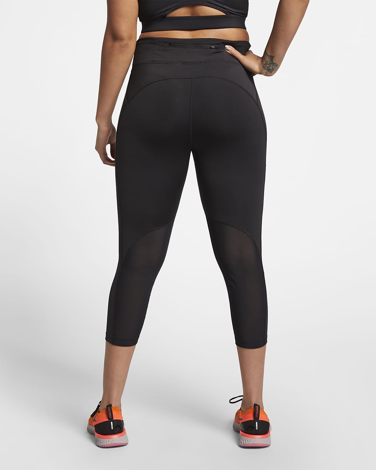 Leggings cortos de running de tiro medio para mujer Nike Fast (talla grande). Nike CL