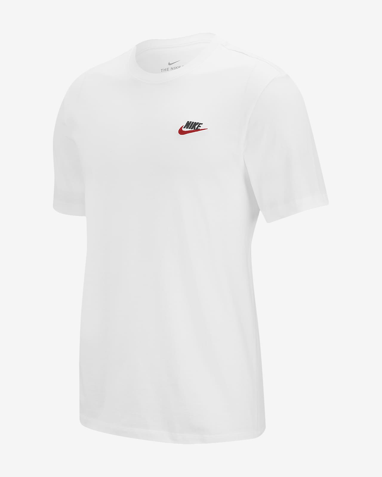 white nike club t shirt