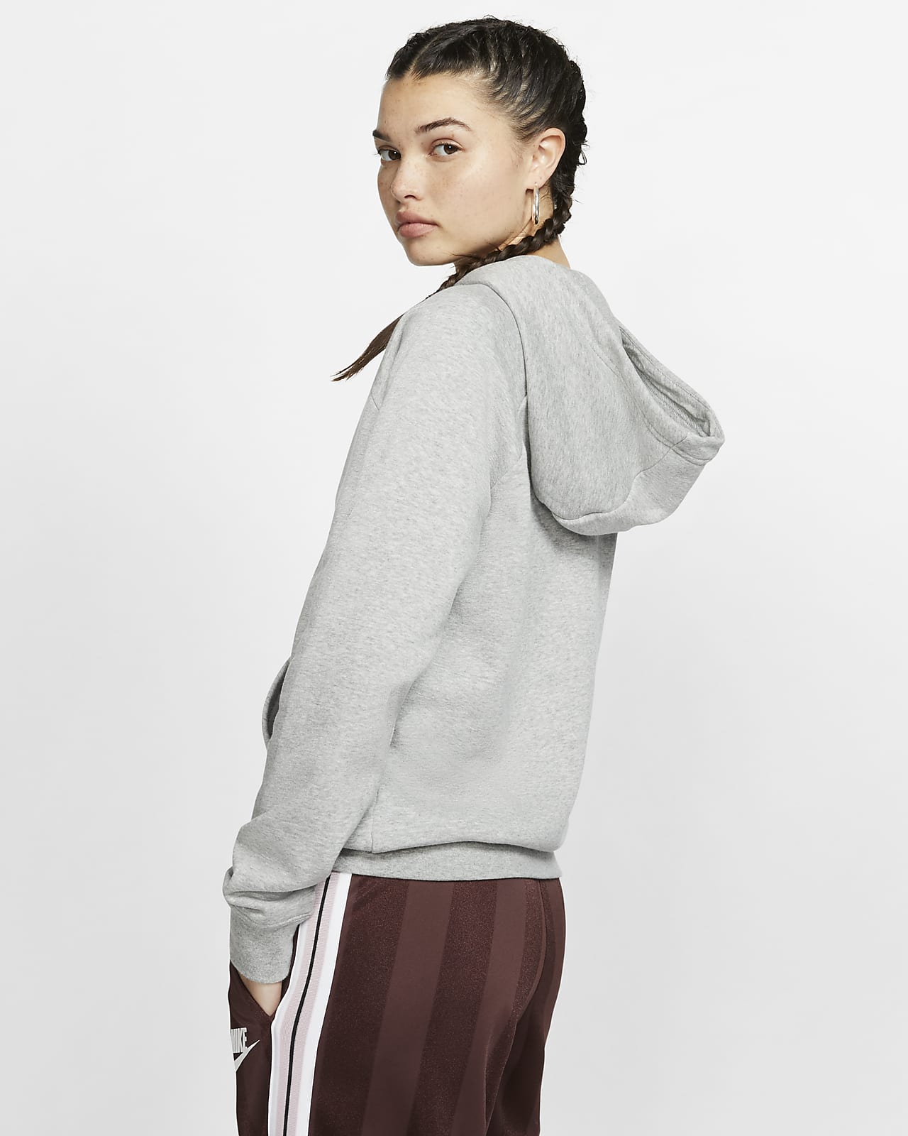 nike sportswear funnel neck hoodie