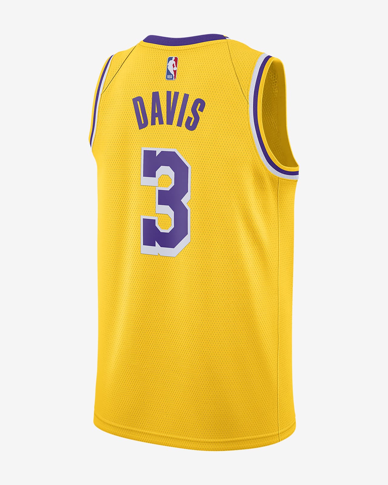 Jordan Men's Los Angeles Lakers Anthony Davis #3 Purple 2020-21