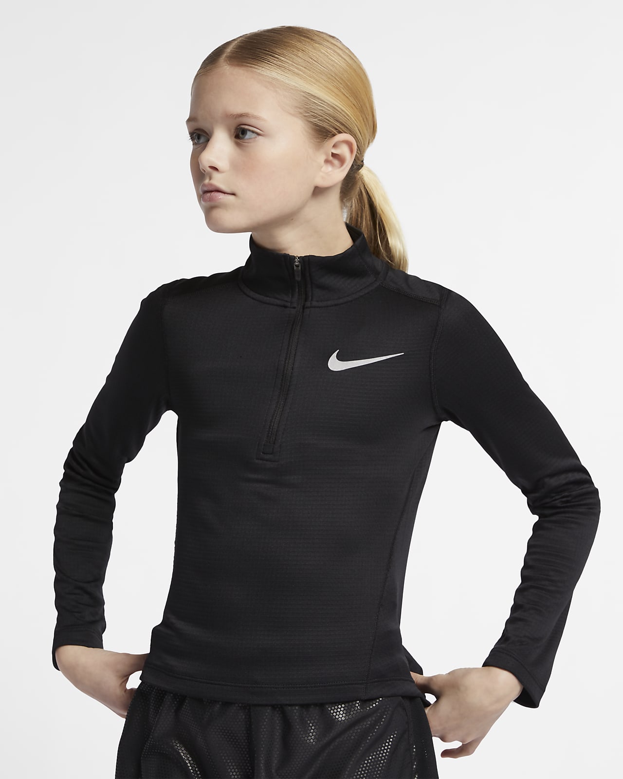 Nike Big Kids' (Girls') Long-Sleeve 1/2 