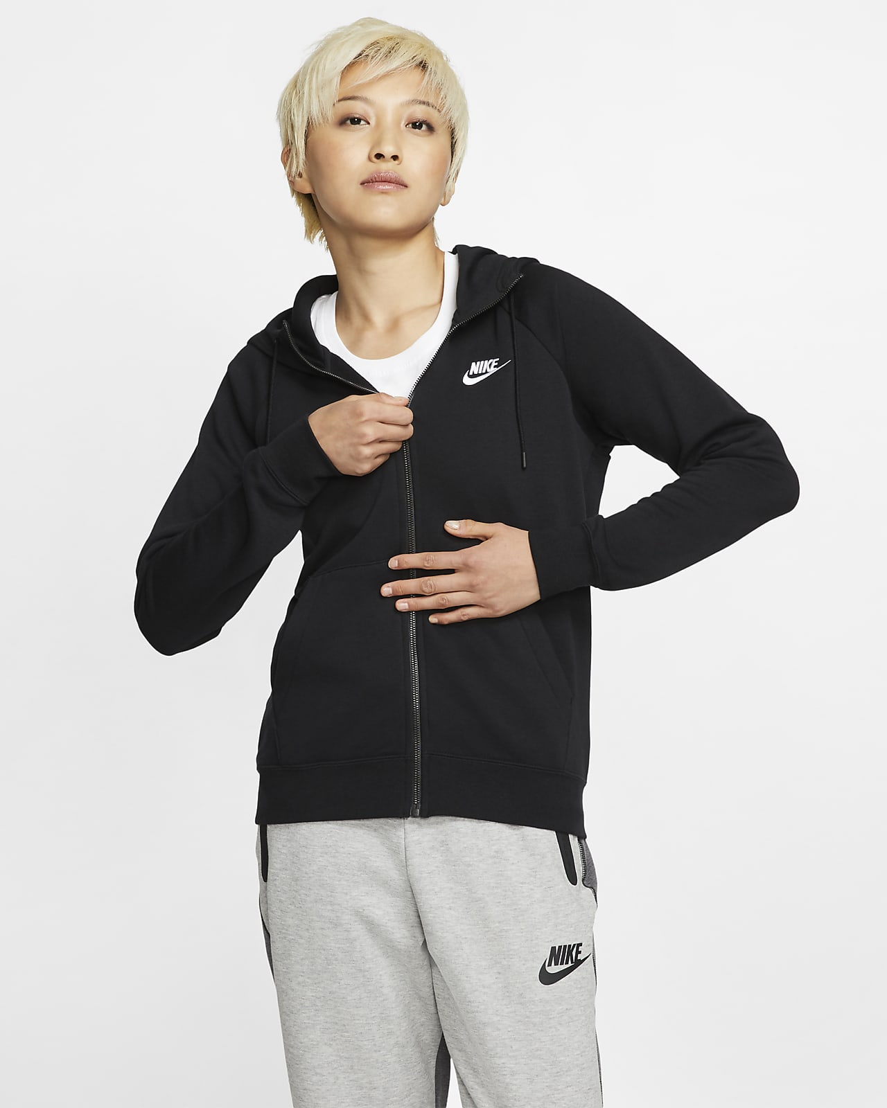 Full-Zip Fleece Hoodie. Nike AU