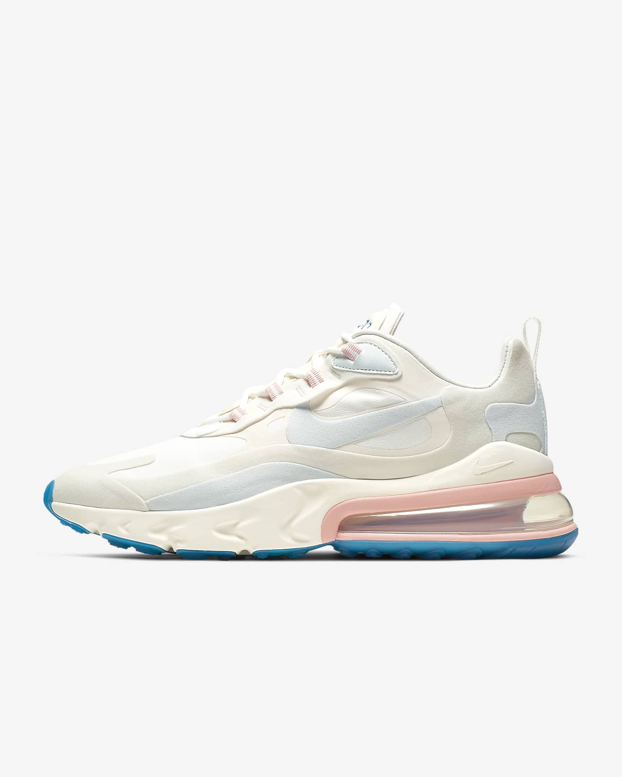 nike air max 270 react trainers in off white