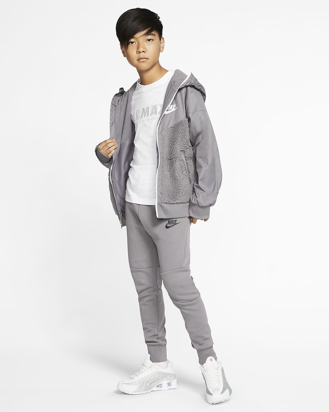 nike boys sherpa windrunner