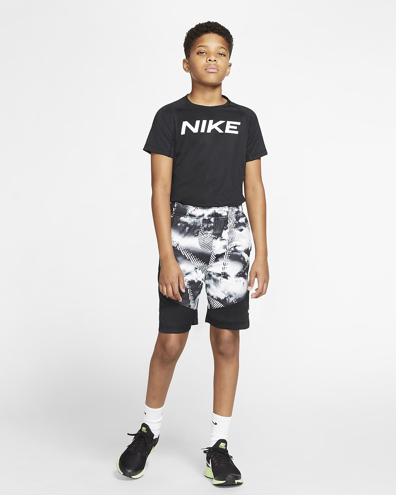 Boys black nike shorts store