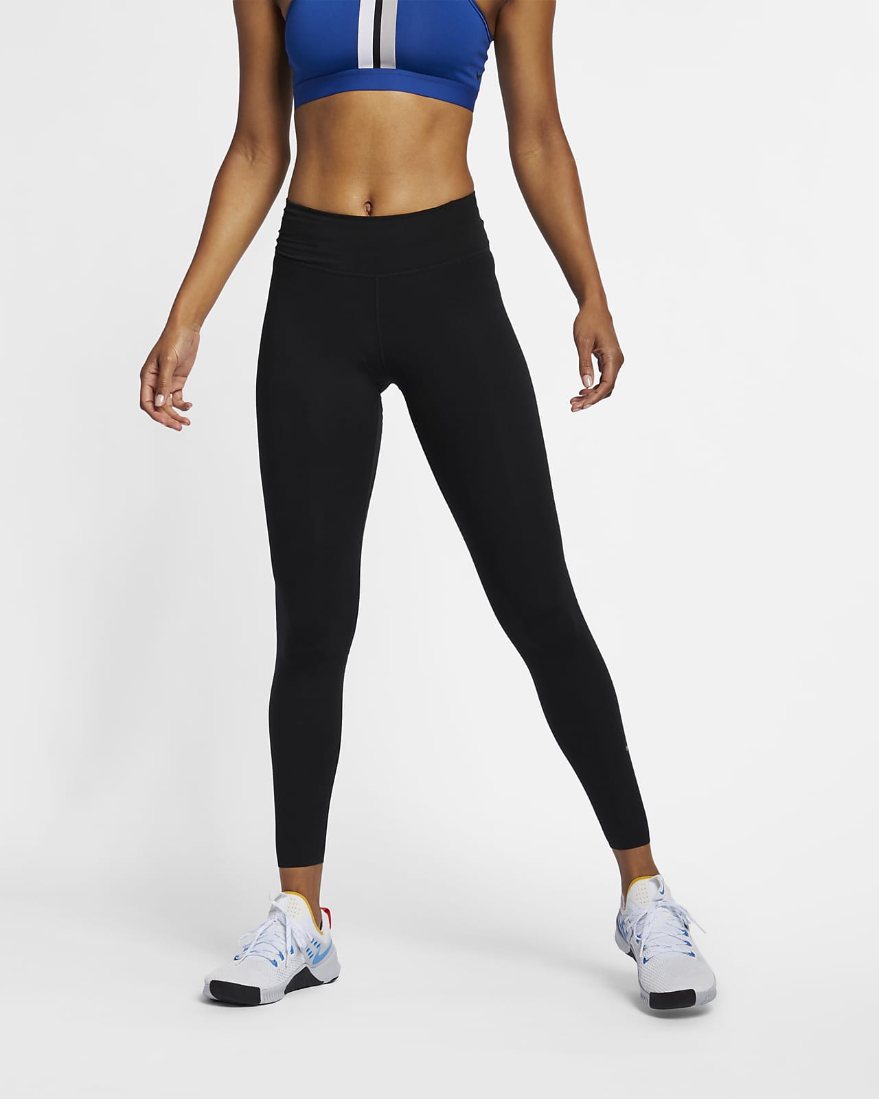 Nike One Luxe Leggings mit halbhohem Bund und Tasche für Damen