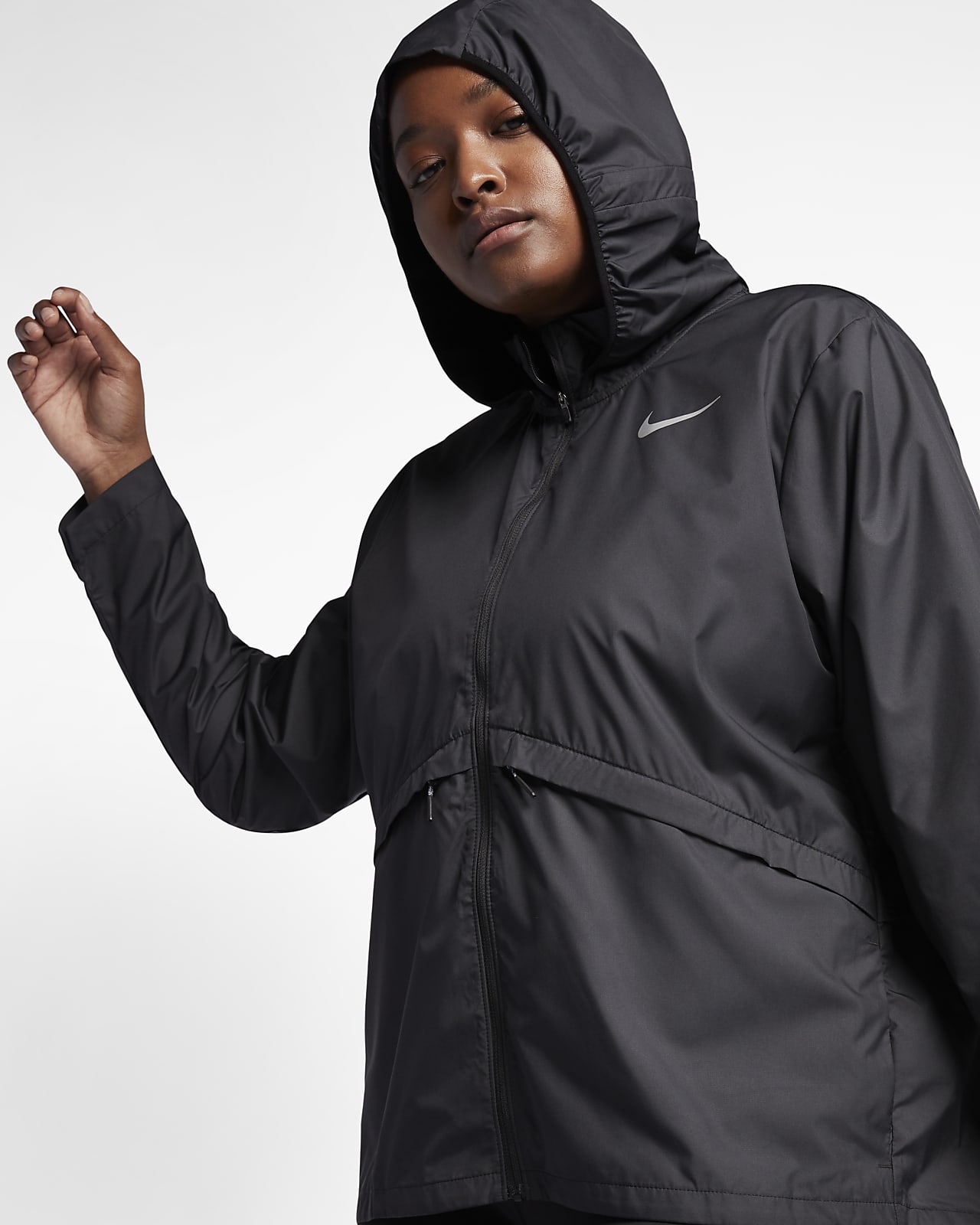 Hooded Running Jacket (Plus Size). Nike 