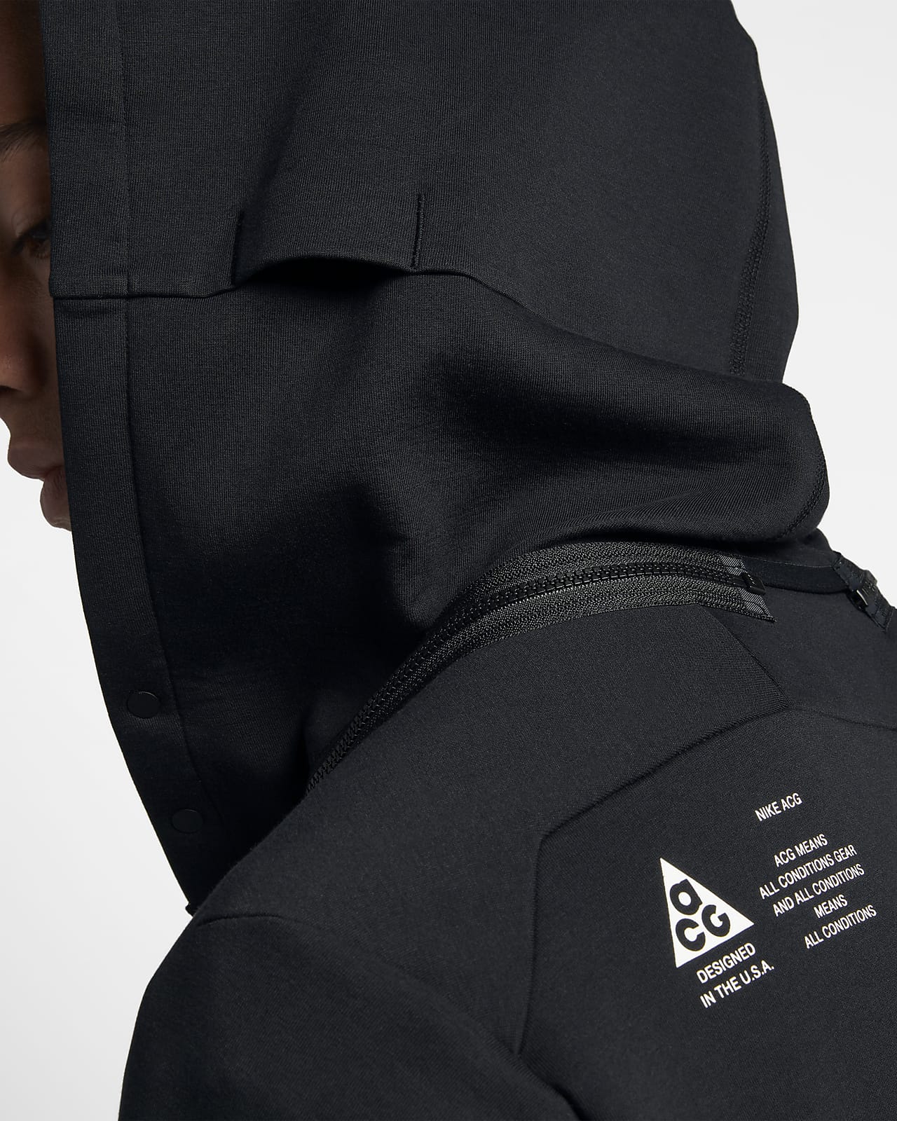 nikelab acg fleece top