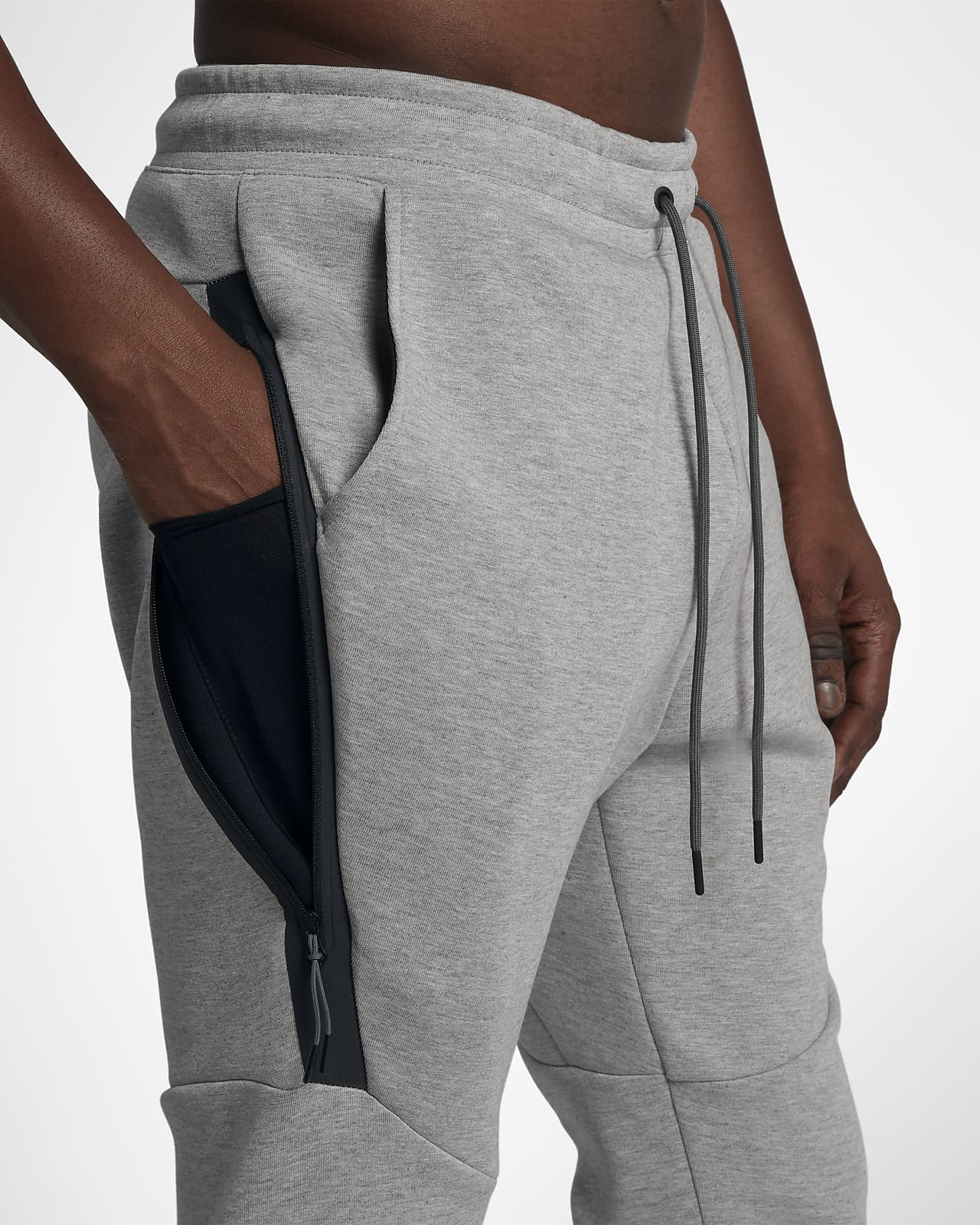 Nike Men's Tech Fleece Jogger Sweatpants 805162-063- Heather Grey