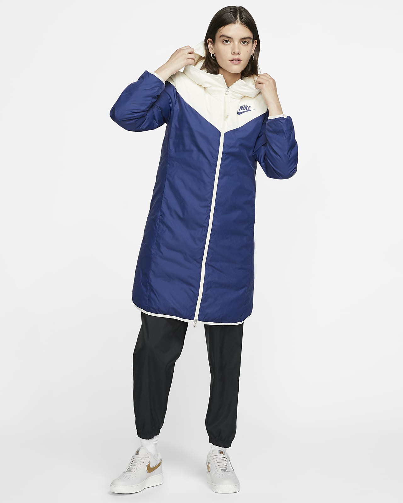 women's reversible down fill jacket nike sportswear windrunner