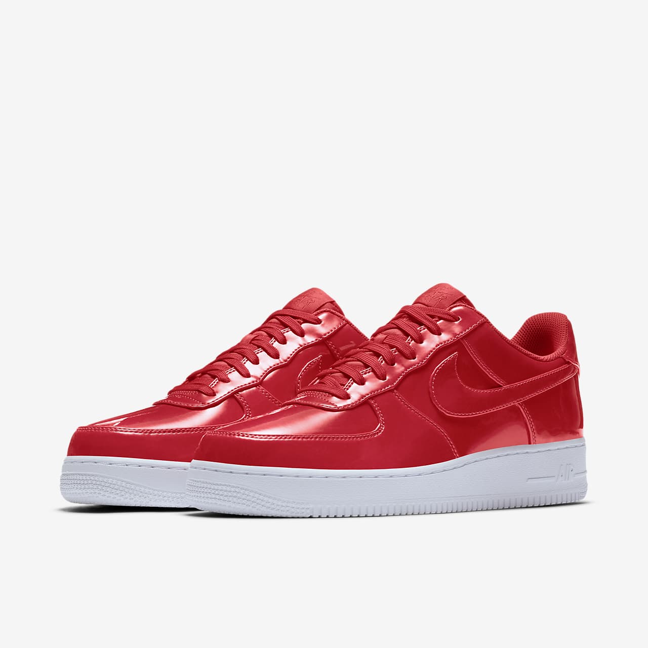 nike air force 1 men's red and white