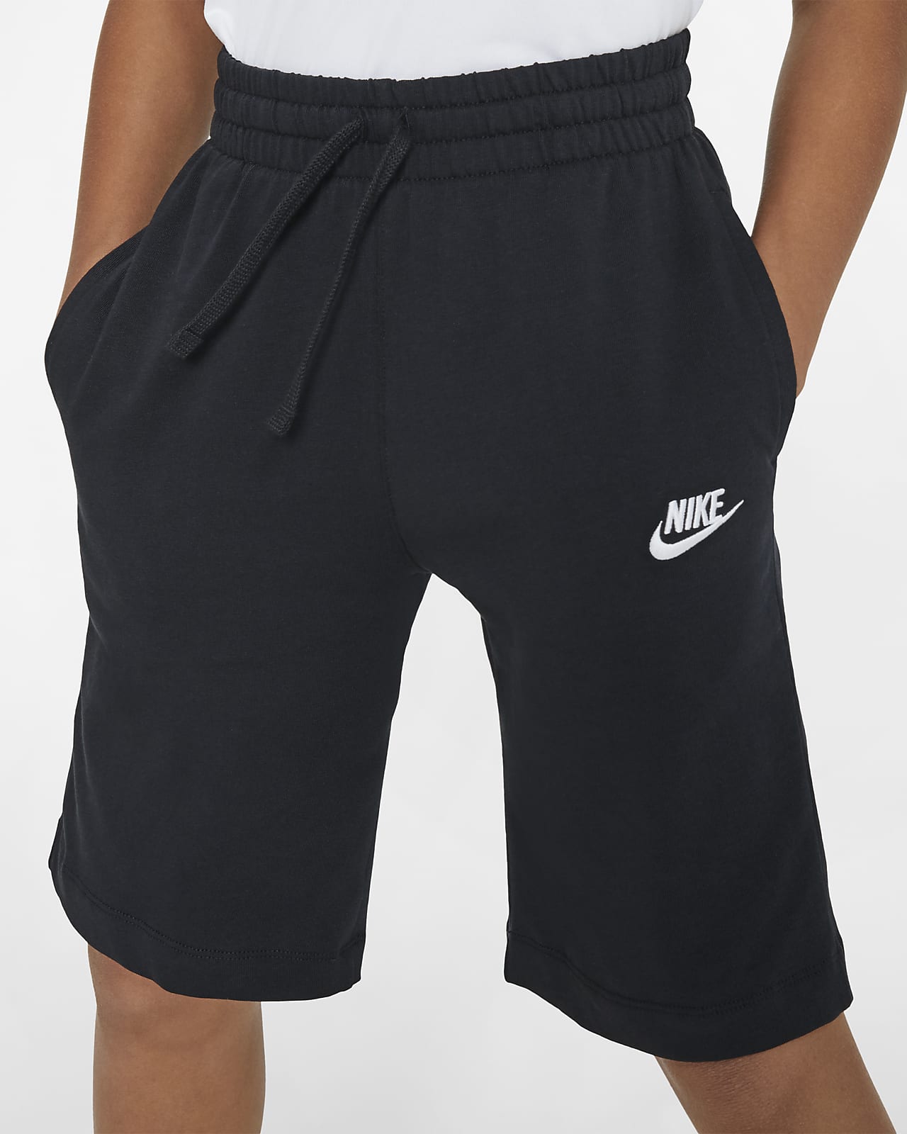 nike big logo shorts