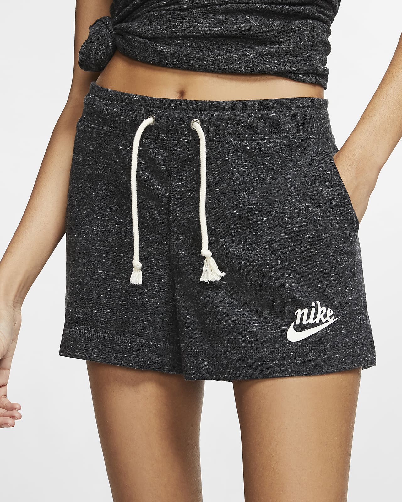 nike gray shorts womens