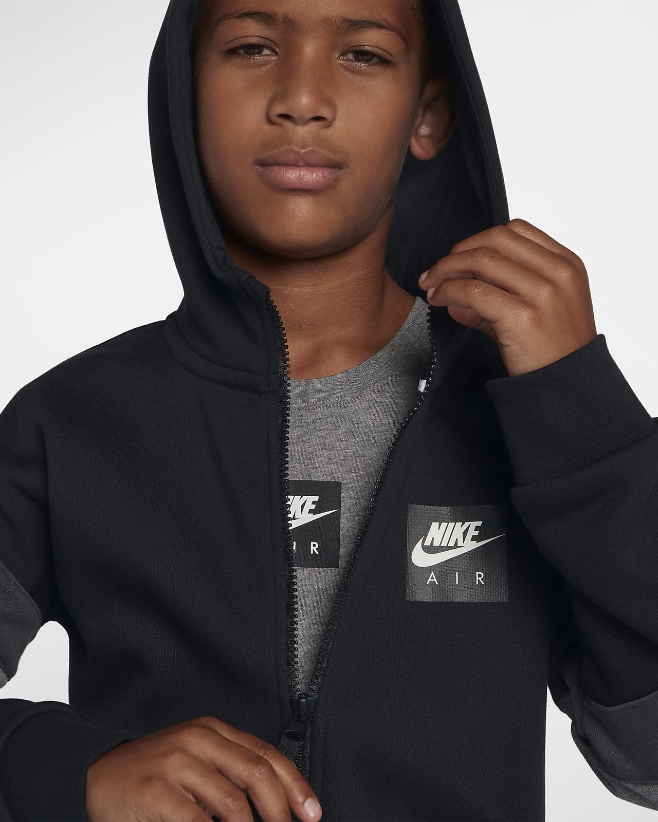 Contribuyente Clasificación Dirección Nike Air Older Kids' (Boys') Full-Zip Hoodie. Nike CH