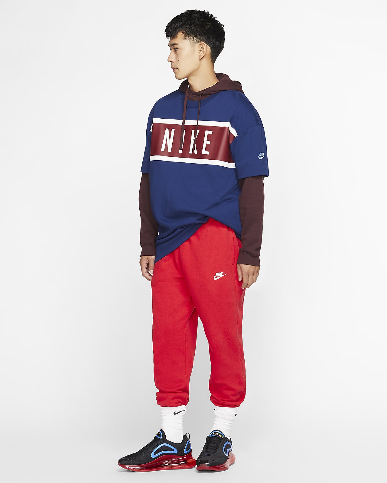 Pantalon nike rojo online hombre