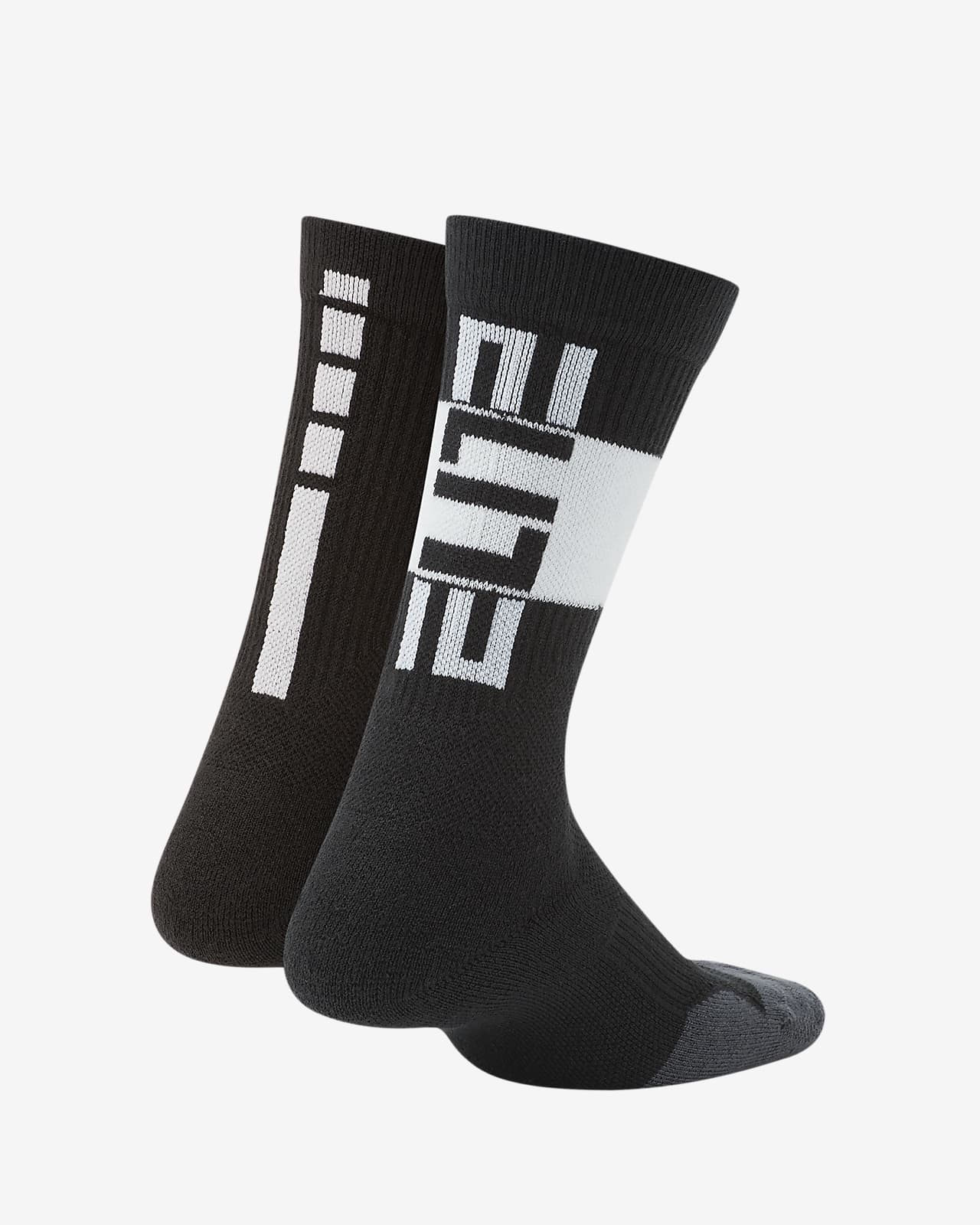 blue and white nike elite socks