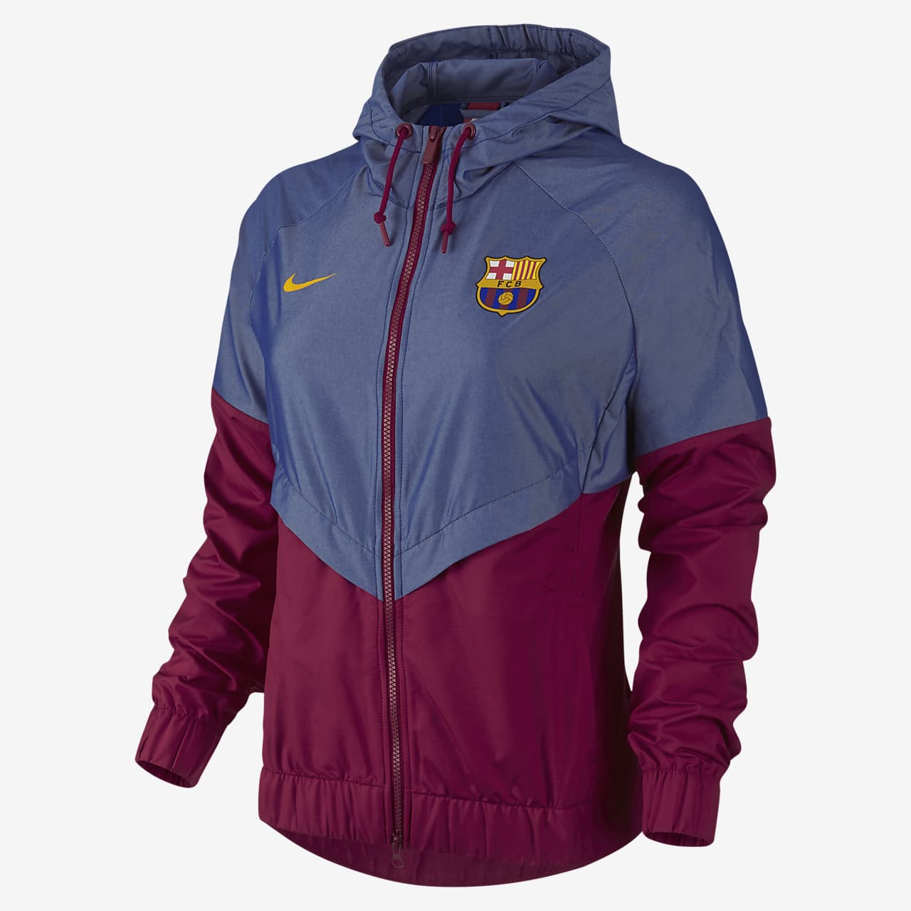 Eigen Peer Kostuum FC Barcelona Authentic Windrunner Women's Jacket. Nike LU