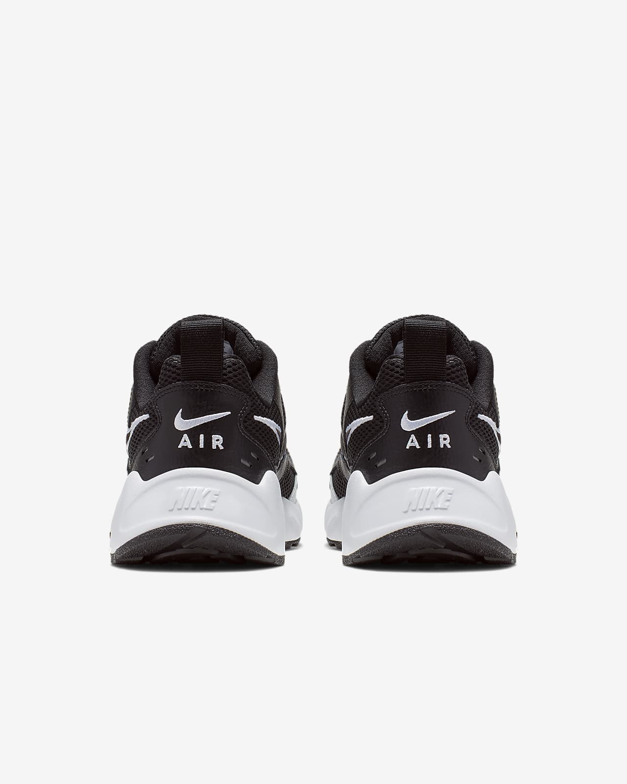 nike air heights trainers in black