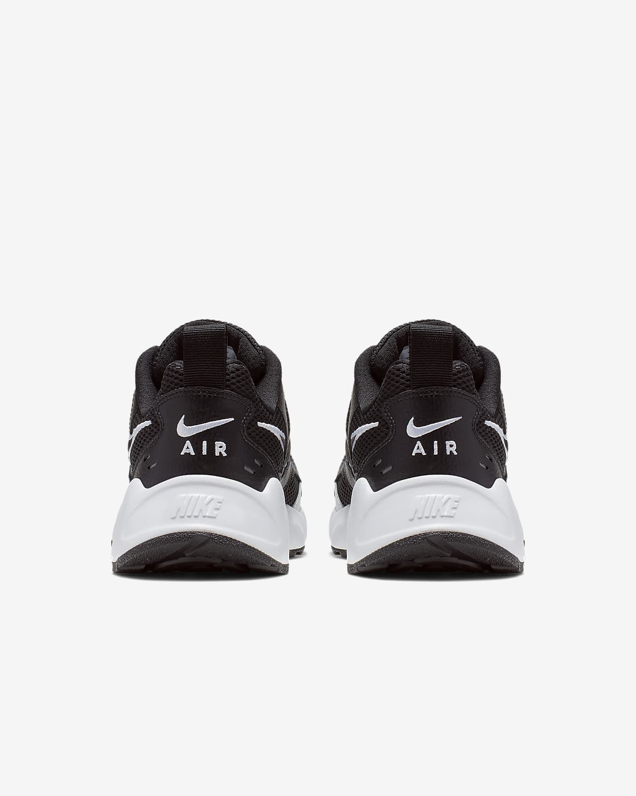 nike air heights black and white