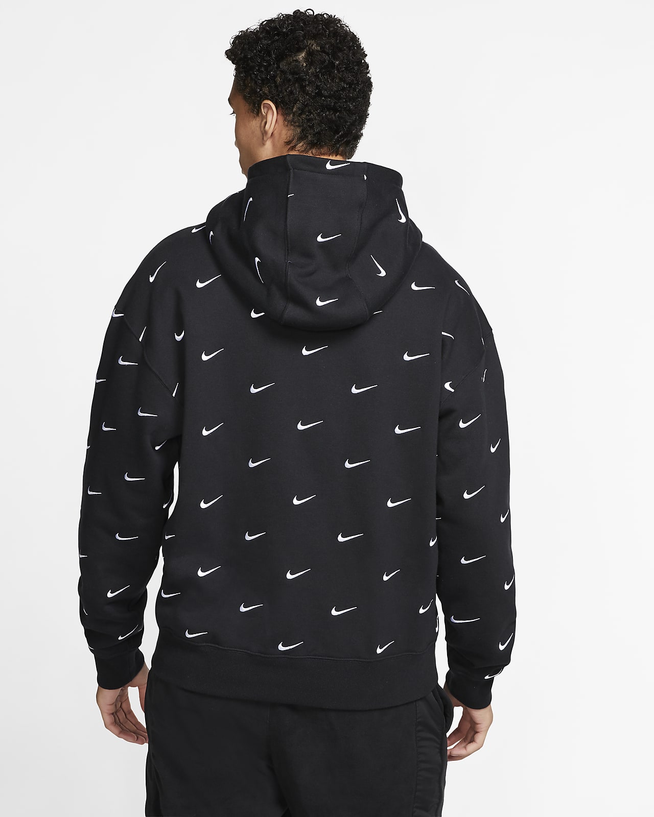 nike hoodie with little swoosh all over