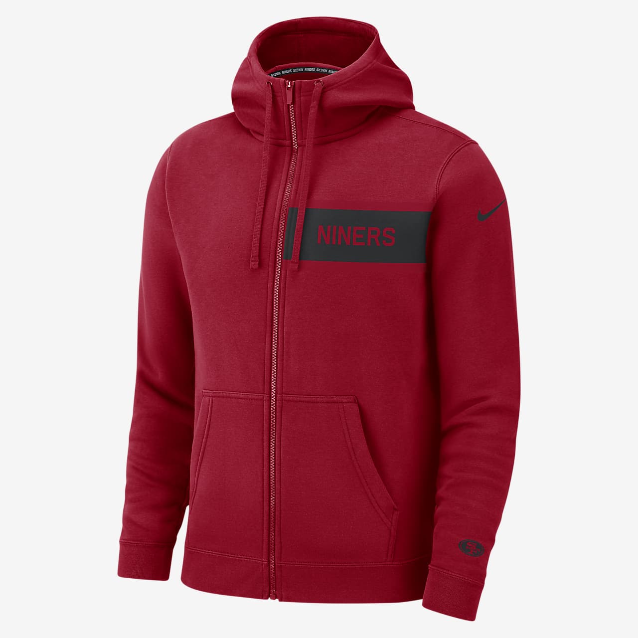 nike zip up fleece mens