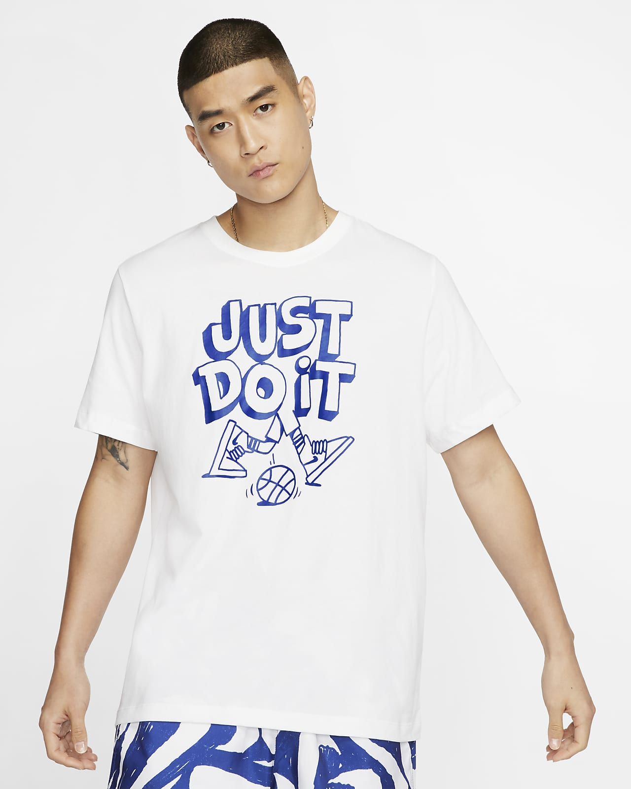 nike just do it blue t shirt