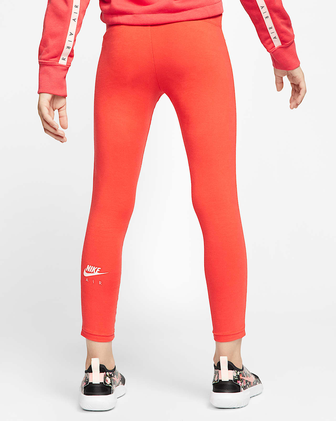 red nike air leggings