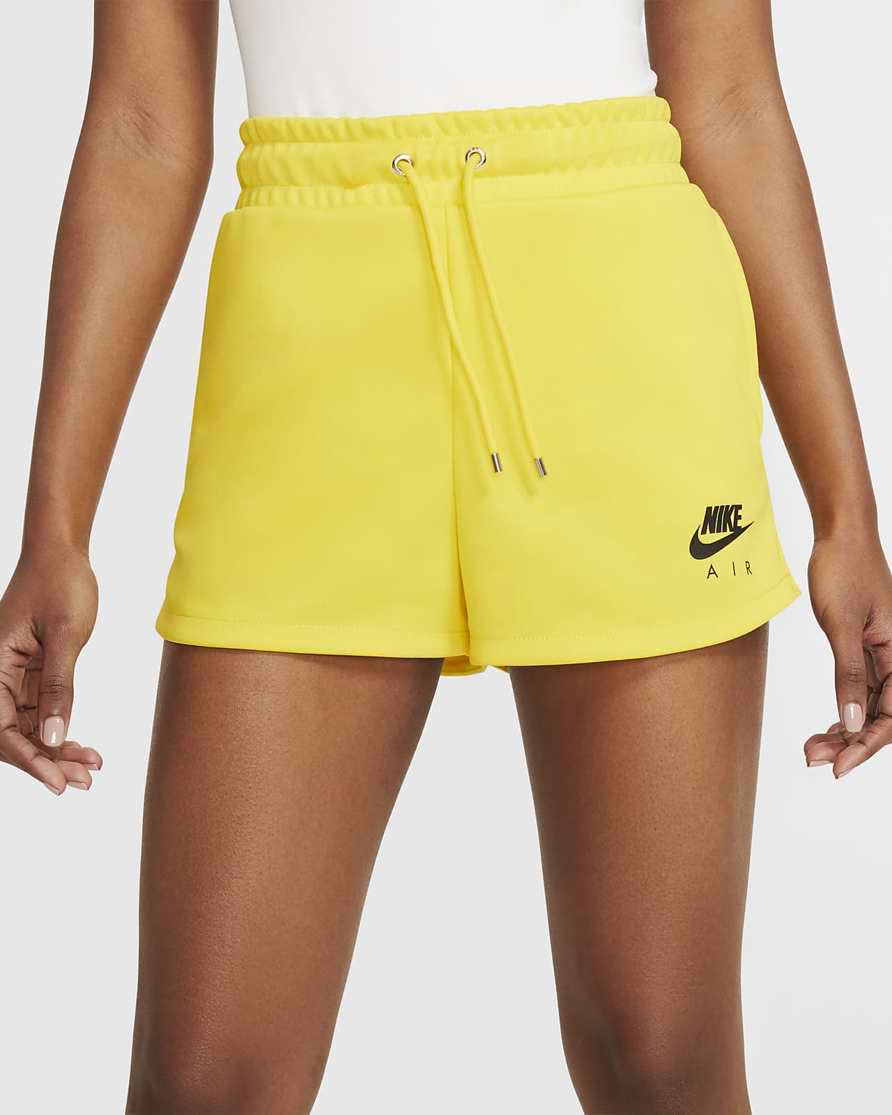 yellow nike womens shorts