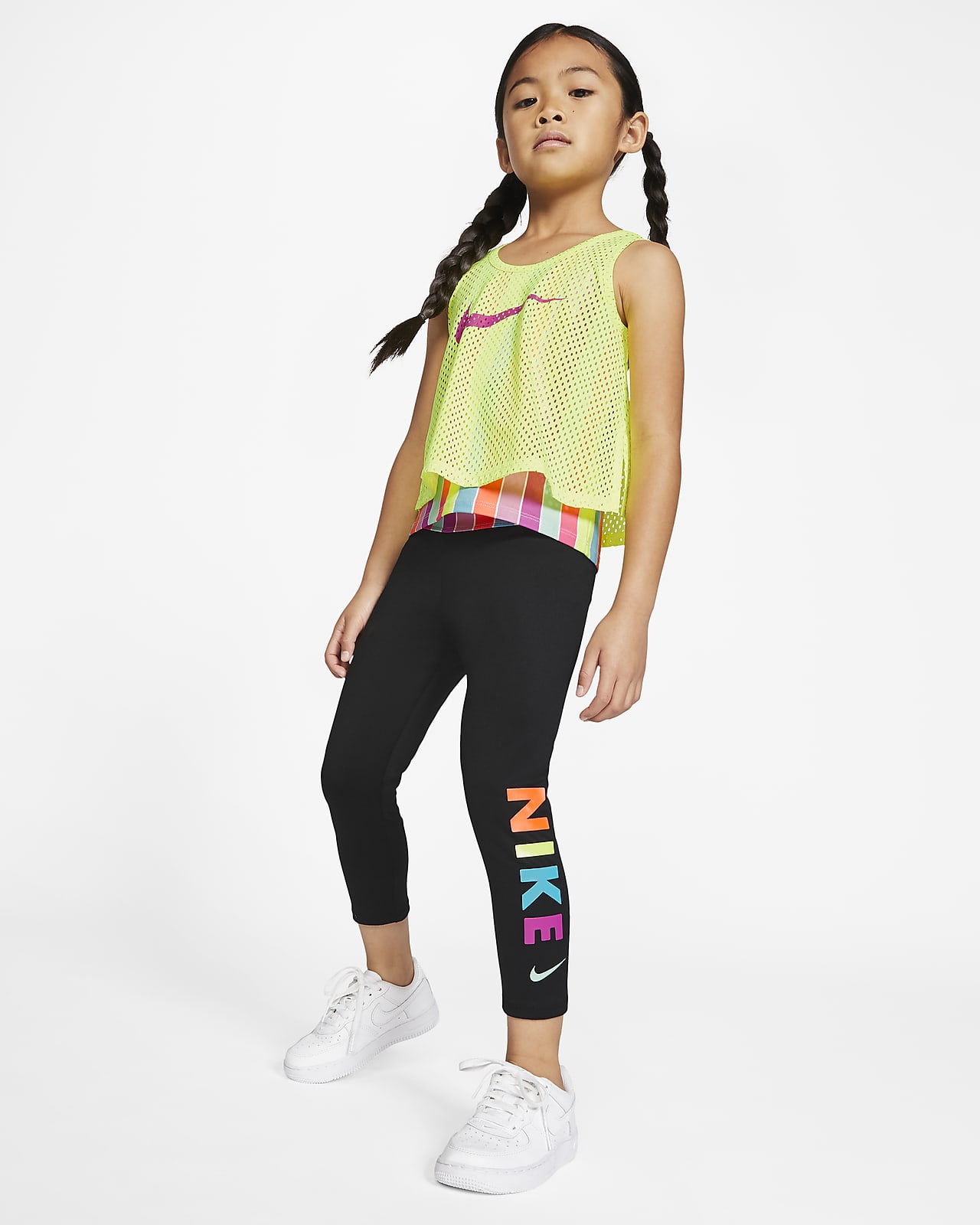 Nike Dri-FIT Little Kids' 3/4 Leggings 