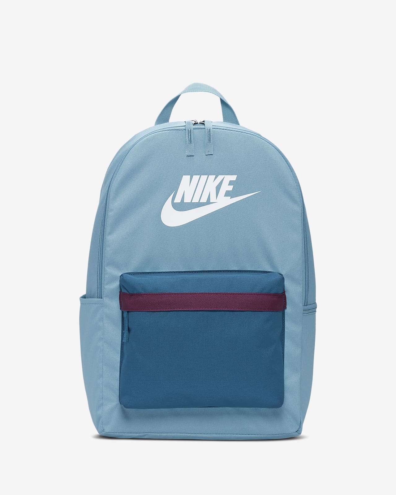 light blue backpack nike