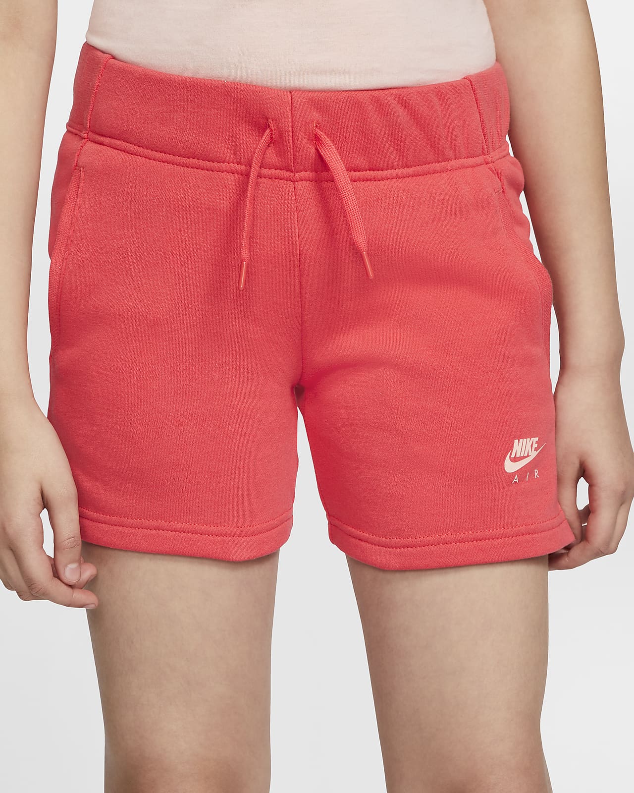 girls red nike shorts