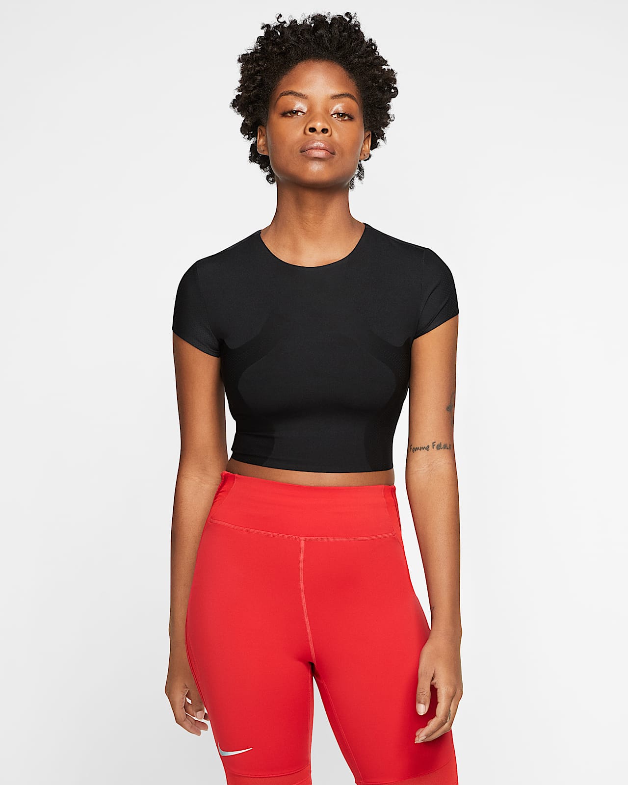 red nike running top